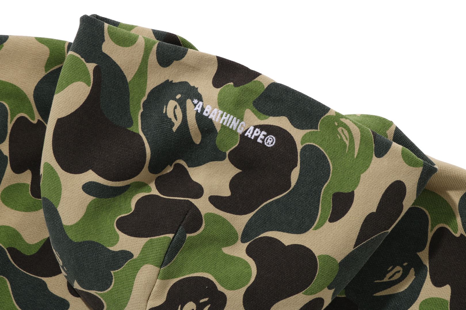 ABC CAMO HEAVY WASH CROPPED FIT ZIP HOODIE - Image 3