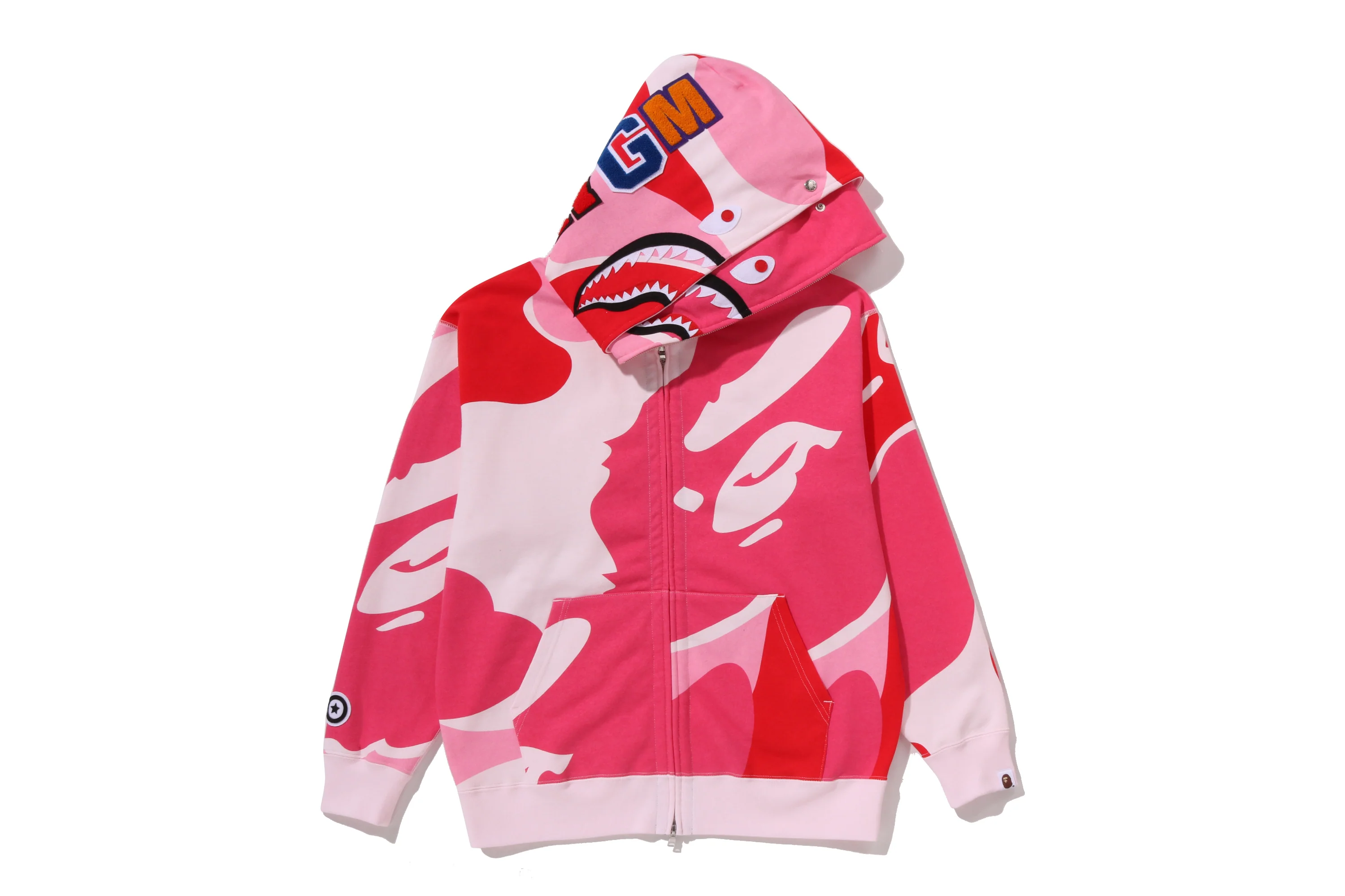 MEGA ABC CAMO DOUBLE SHARK RELAXED FIT FULL ZIP HOODIE - Image 12