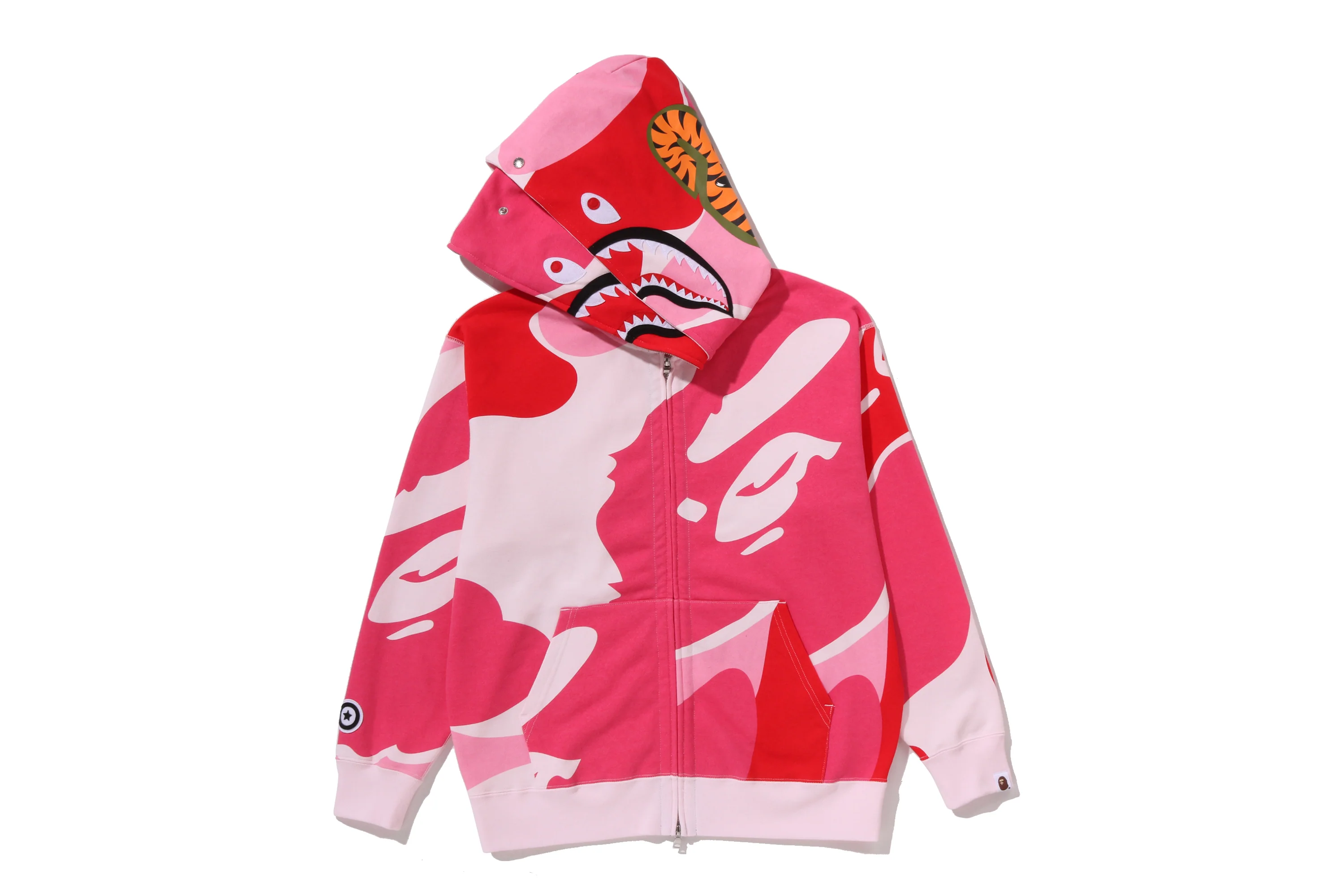 MEGA ABC CAMO DOUBLE SHARK RELAXED FIT FULL ZIP HOODIE - Image 13