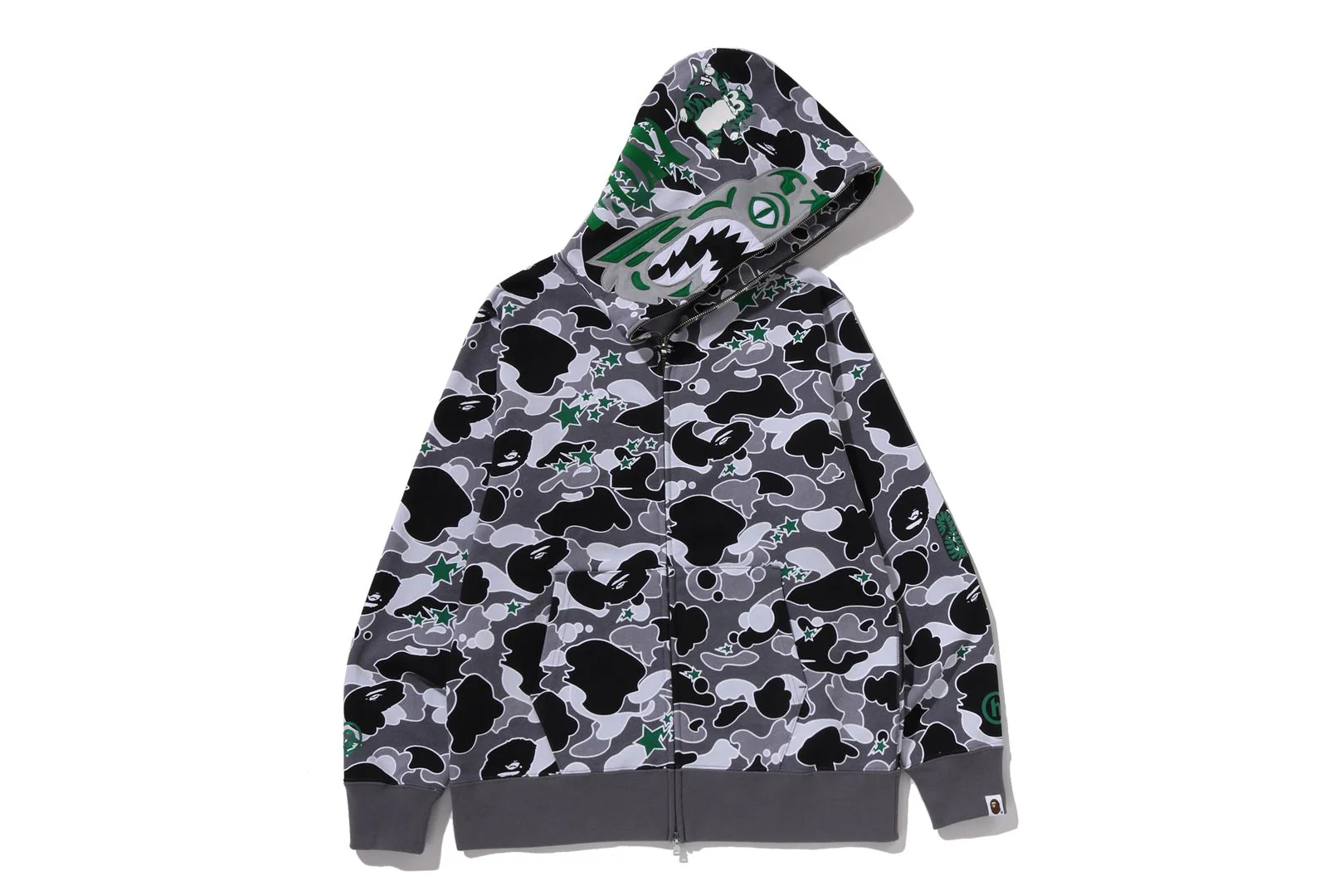 BAPE X HIDDEN STA CAMO TIGER FULL ZIP HOODIE - Image 2