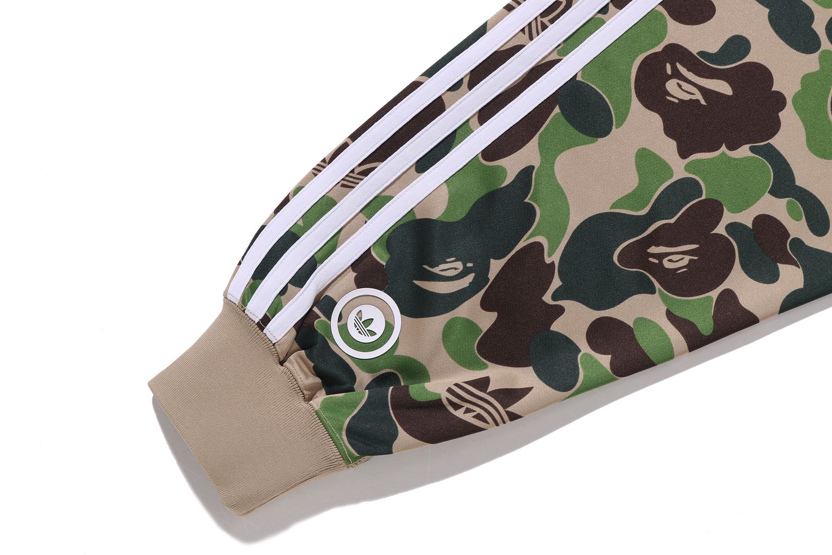 BAPE X ADIDAS RELAXED FIT TRACK CAMO SHARK FULL ZIP HOODIE - Image 6