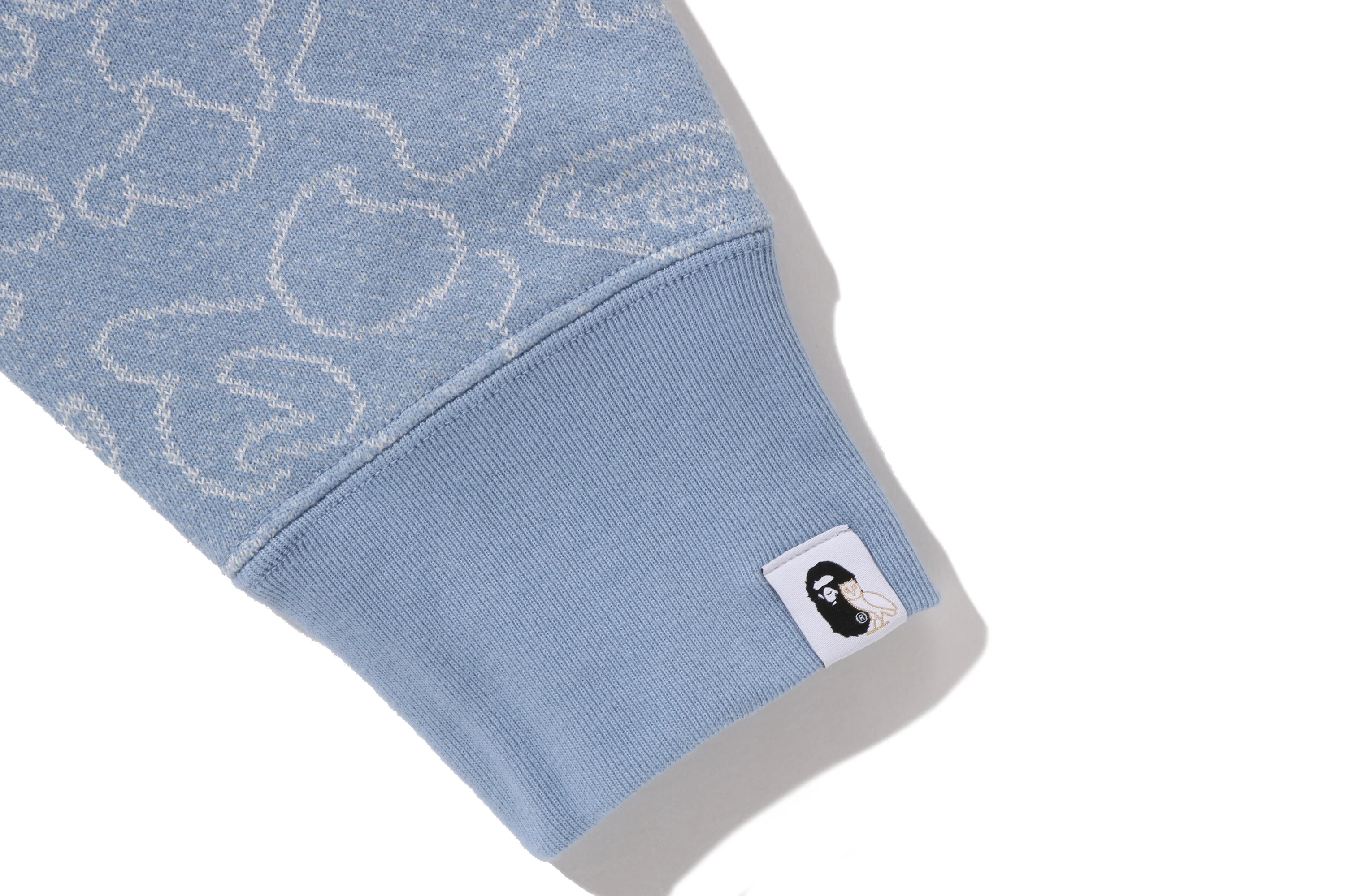 BAPE X OVO NEON 1ST CAMO JACQUARD SHARK FULL ZIP HOODIE - Image 7