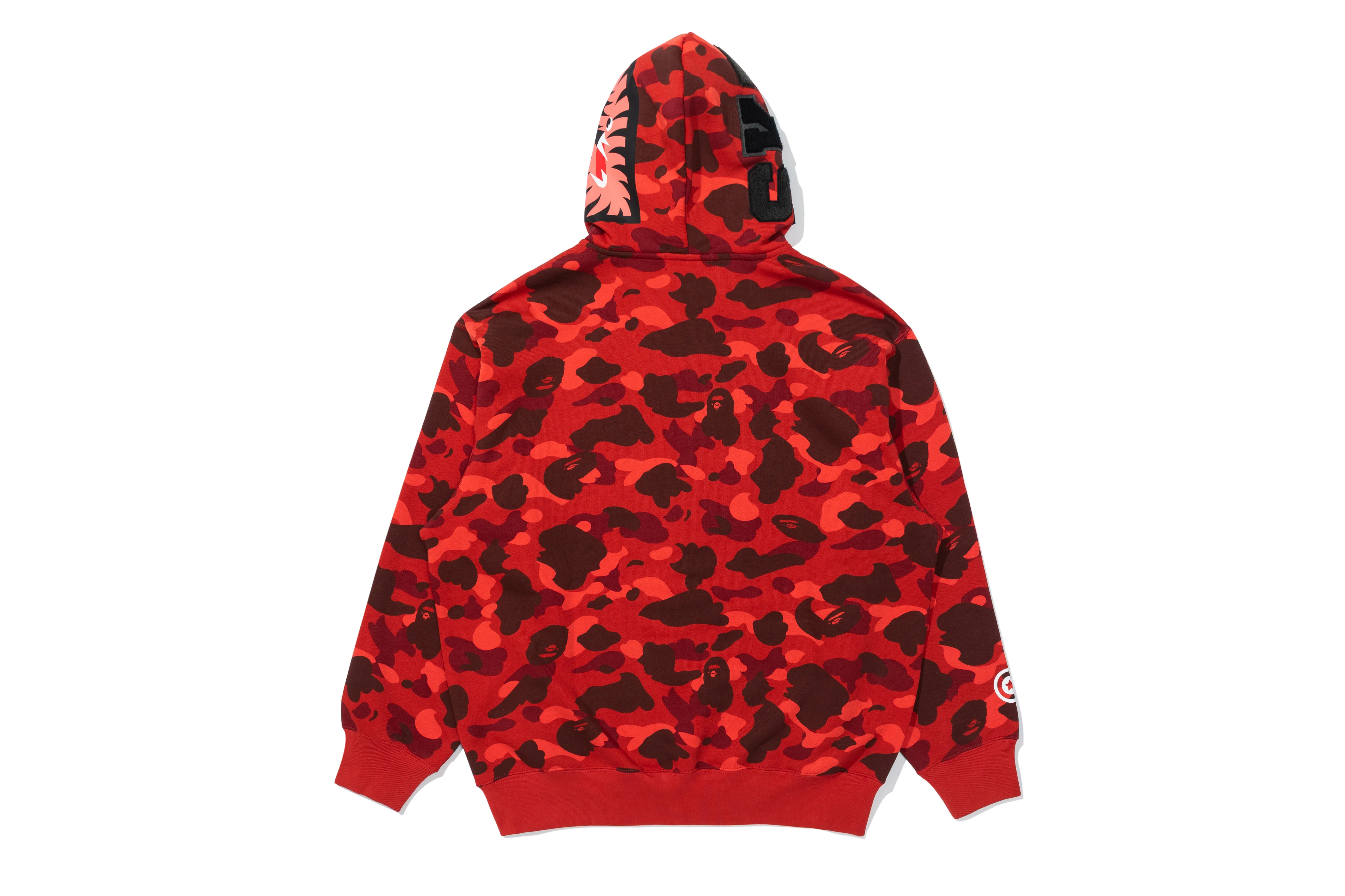 BAPE X STRAY KIDS CAMO SHARK RELAXED FIT FULL ZIP HOODIE - Image 4