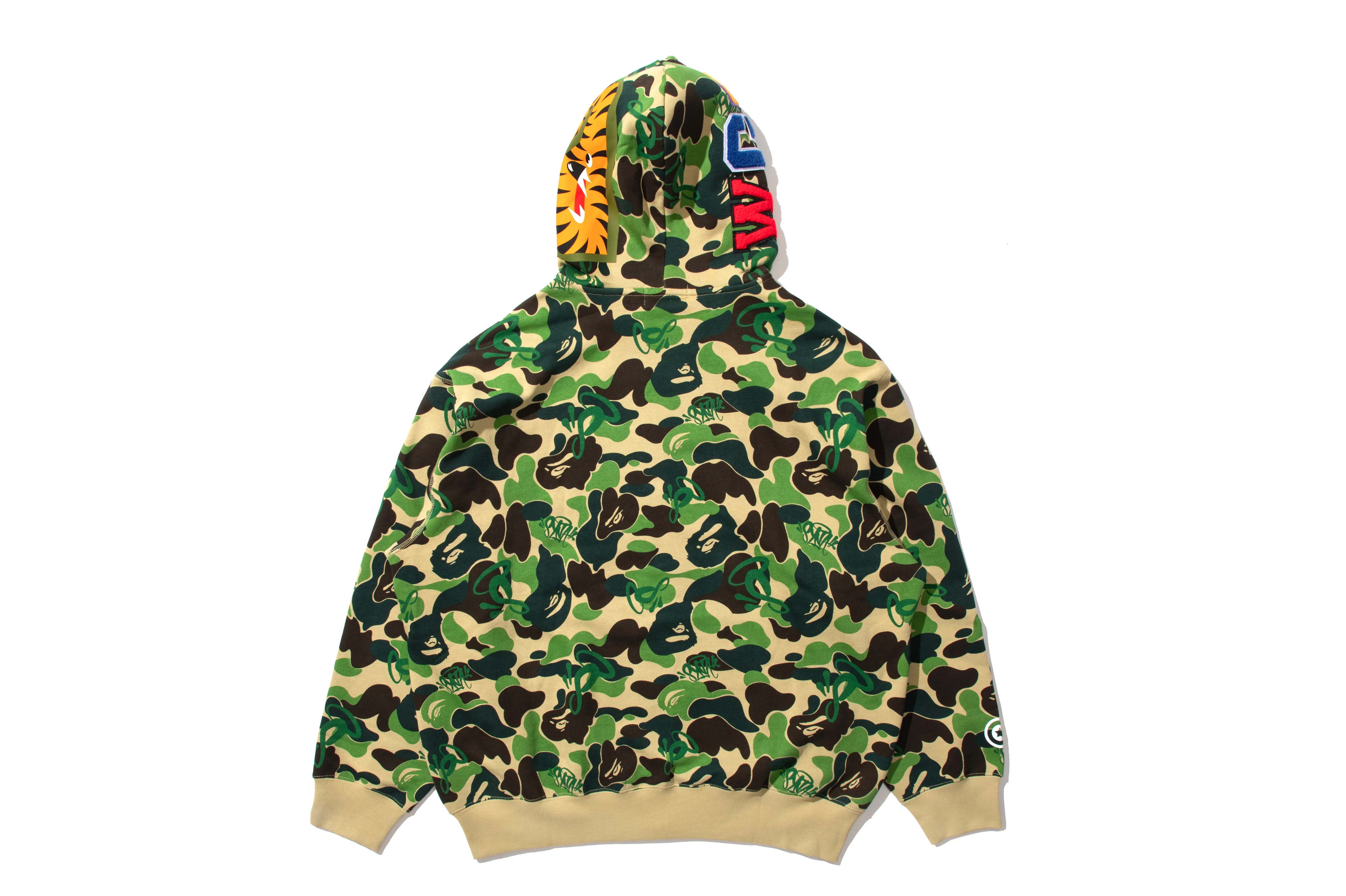 BAPE X SPOTIFY BY CENTRAL CEE CAMO SHARK FULL ZIP HOODIE - Image 11