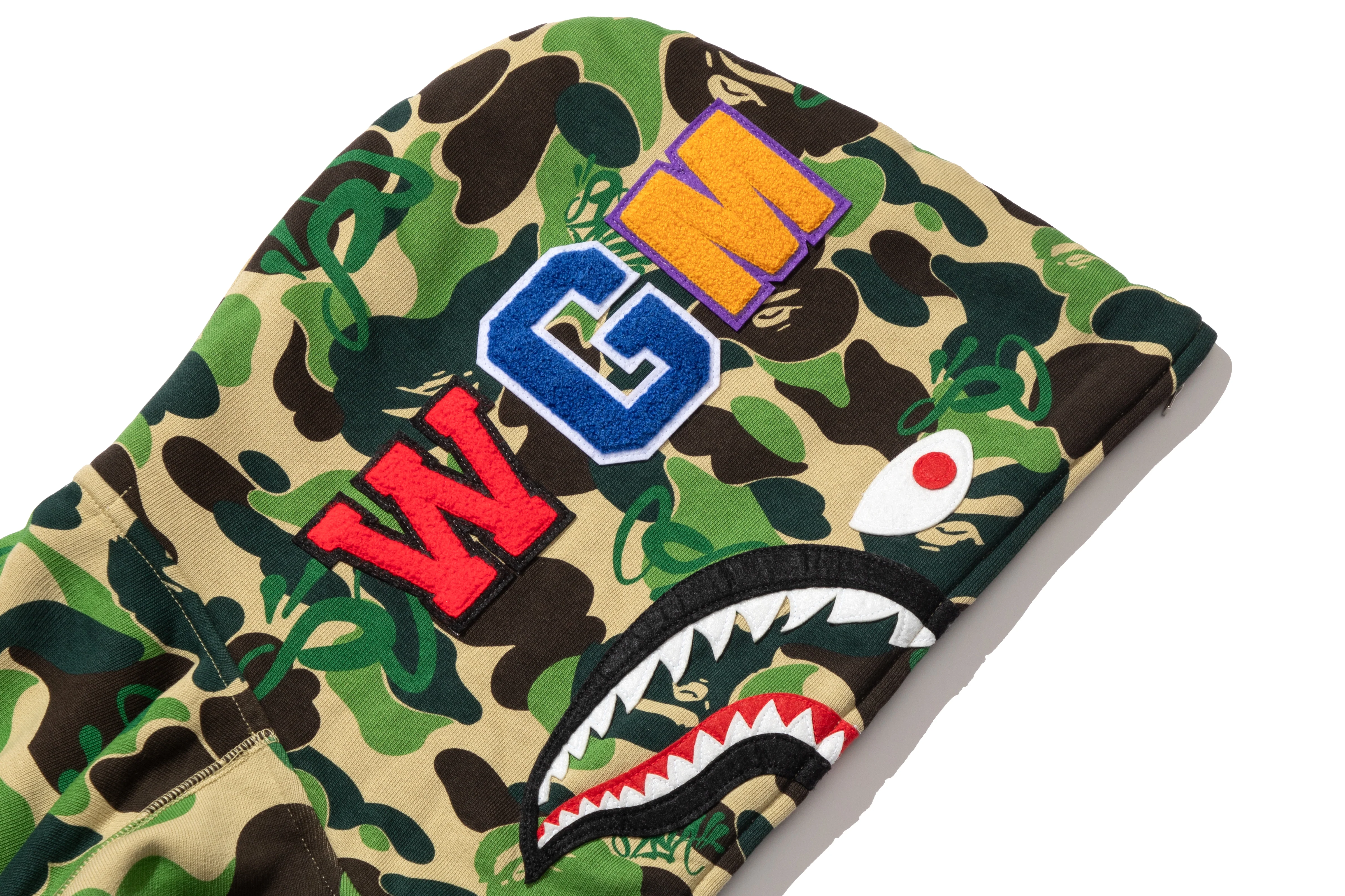 BAPE X SPOTIFY BY CENTRAL CEE CAMO SHARK FULL ZIP HOODIE - Image 13