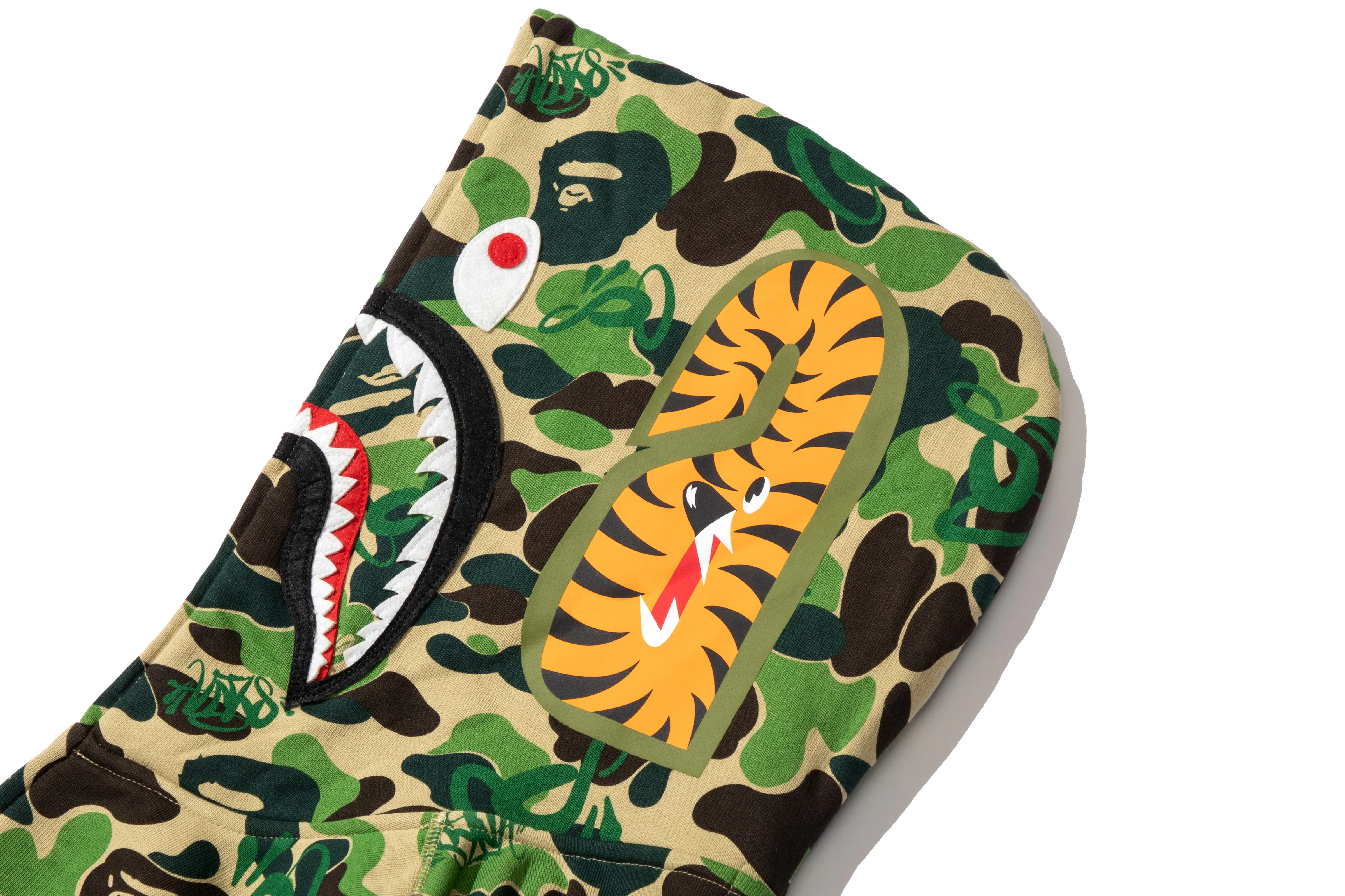 BAPE X SPOTIFY BY CENTRAL CEE CAMO SHARK FULL ZIP HOODIE - Image 14