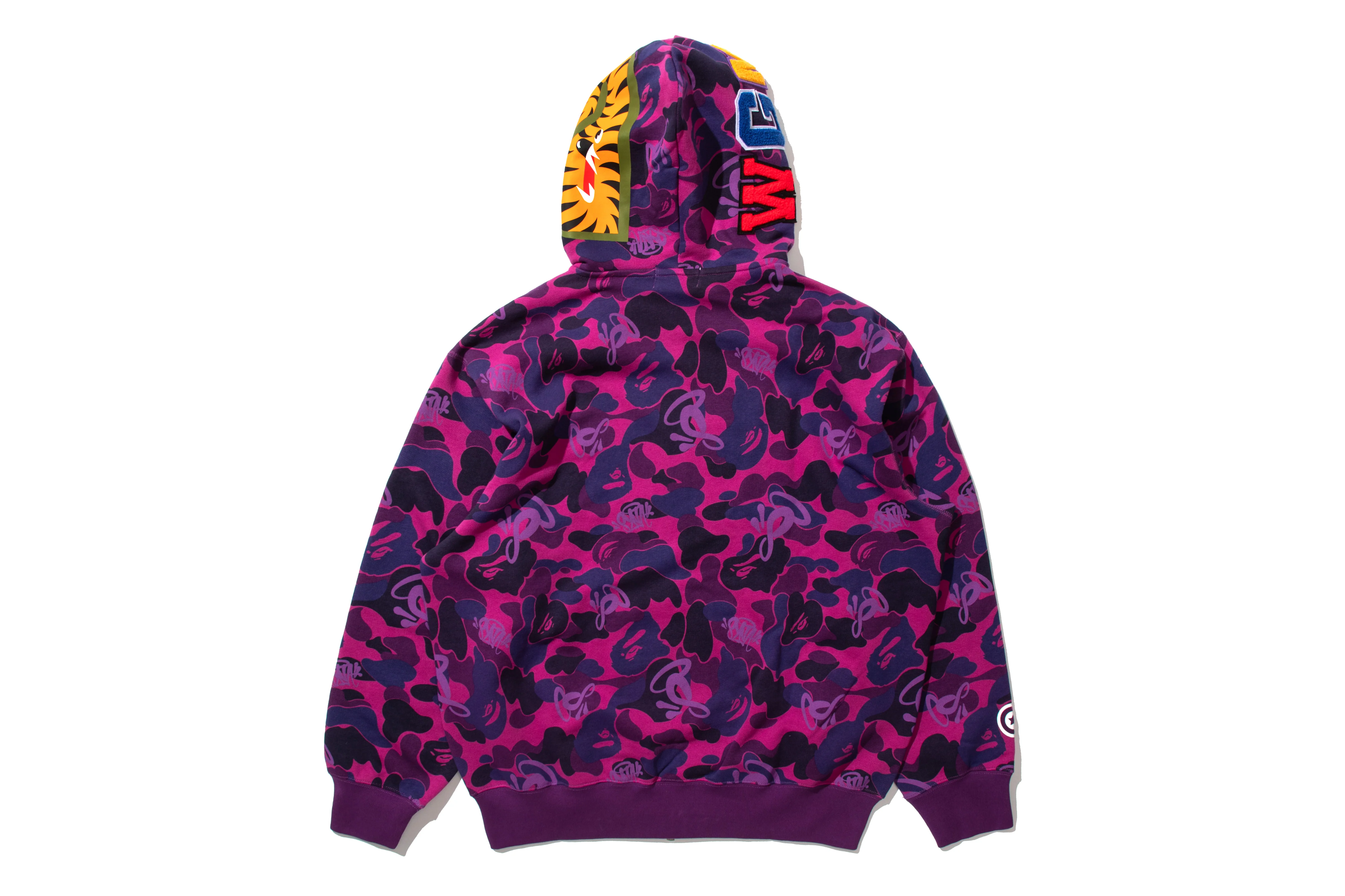 BAPE X SPOTIFY BY CENTRAL CEE CAMO SHARK FULL ZIP HOODIE - Image 4