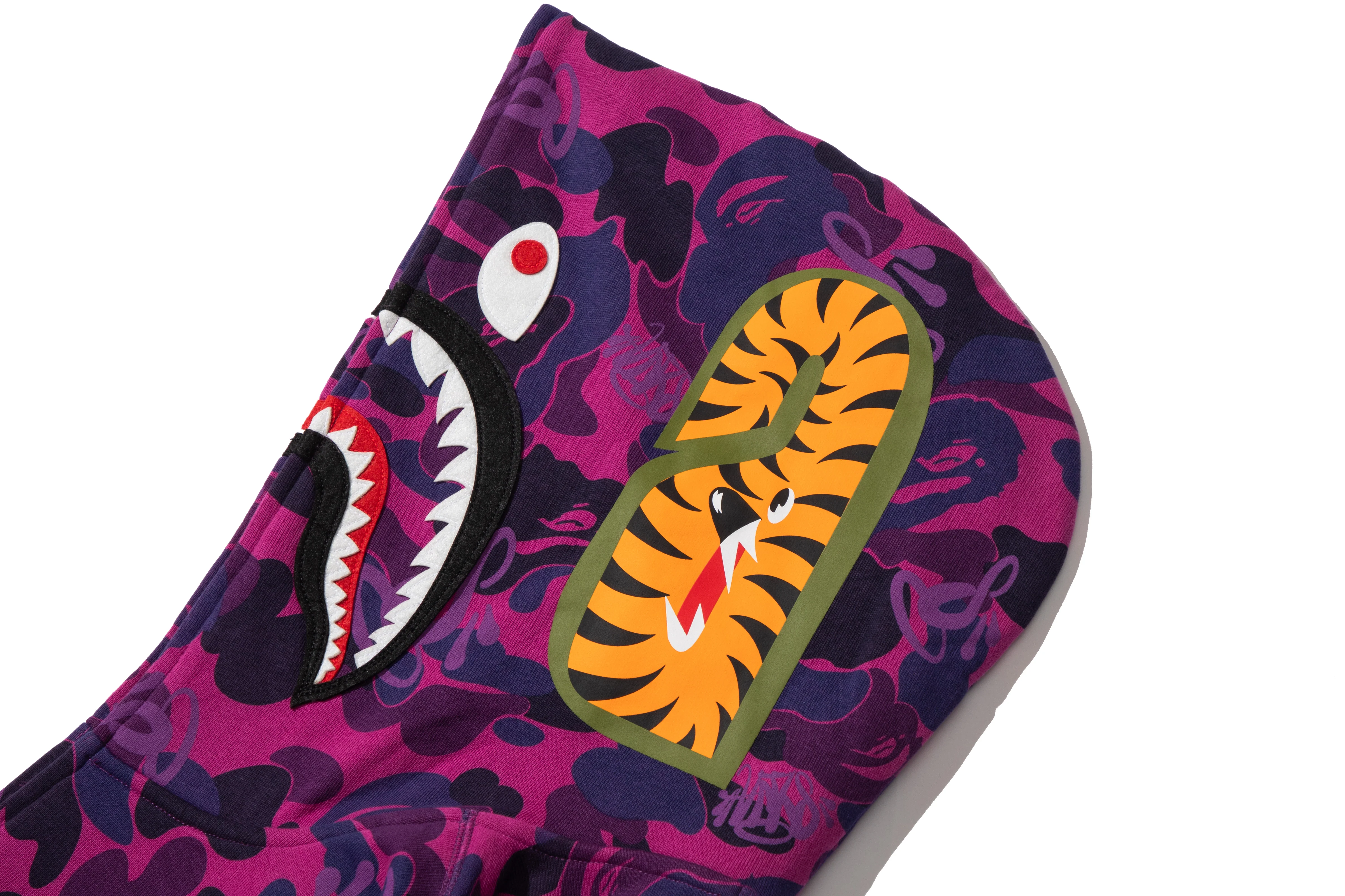 BAPE X SPOTIFY BY CENTRAL CEE CAMO SHARK FULL ZIP HOODIE - Image 7