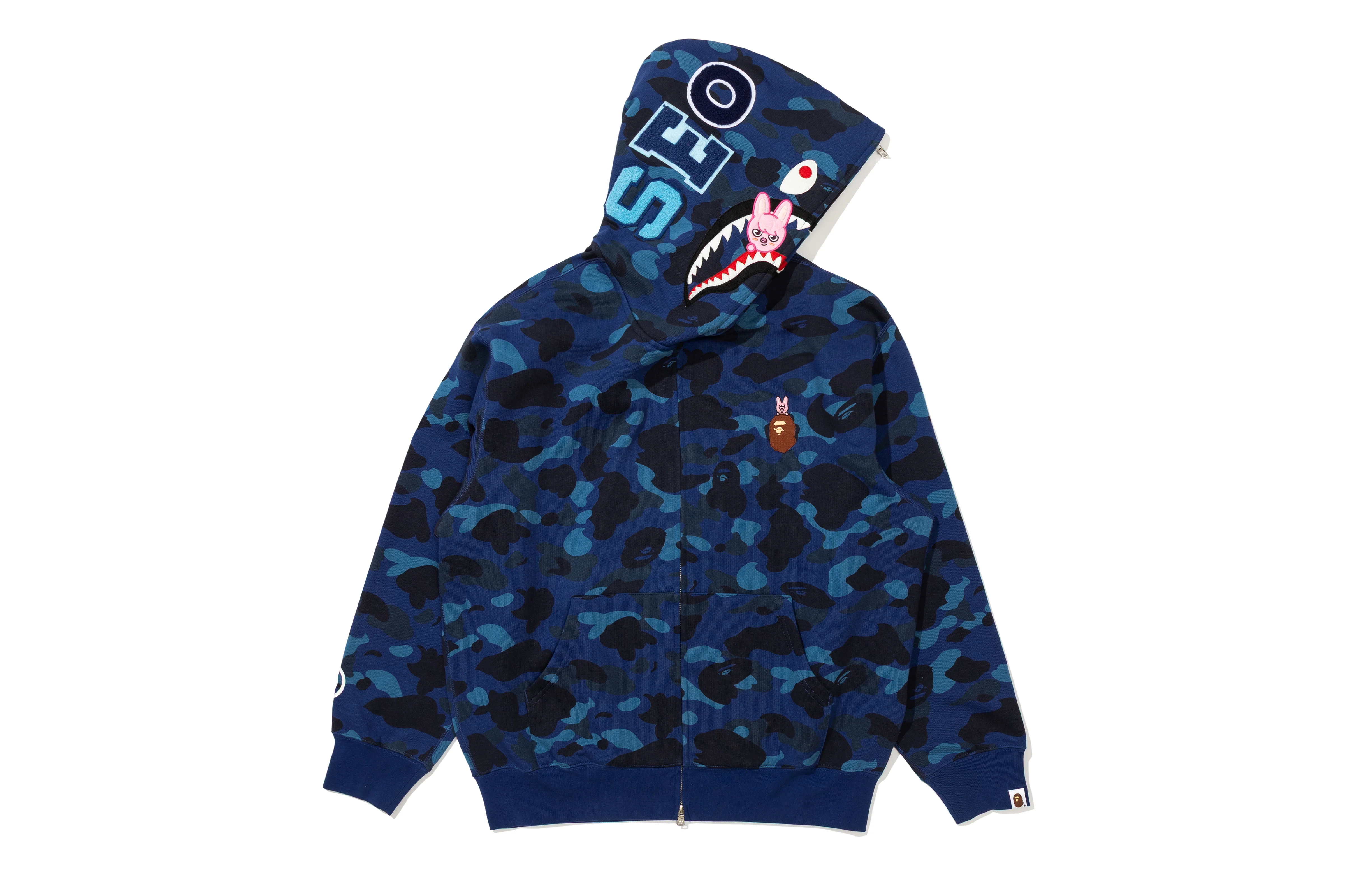 BAPE X STRAY KIDS DWAEKKI SHARK FULL ZIP HOODIE - Image 2