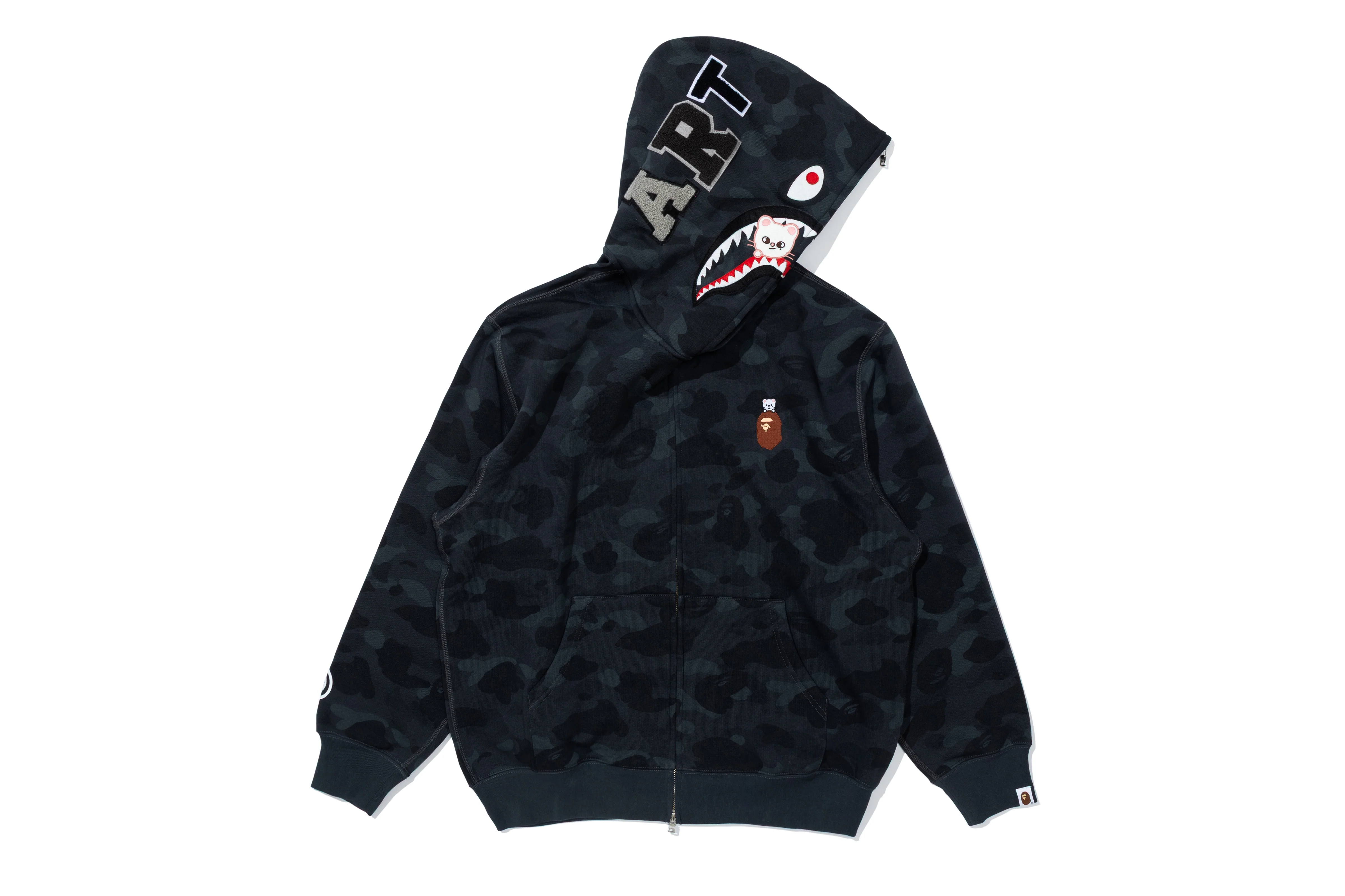 BAPE X STRAY KIDS JINIRET SHARK FULL ZIP HOODIE - Image 2