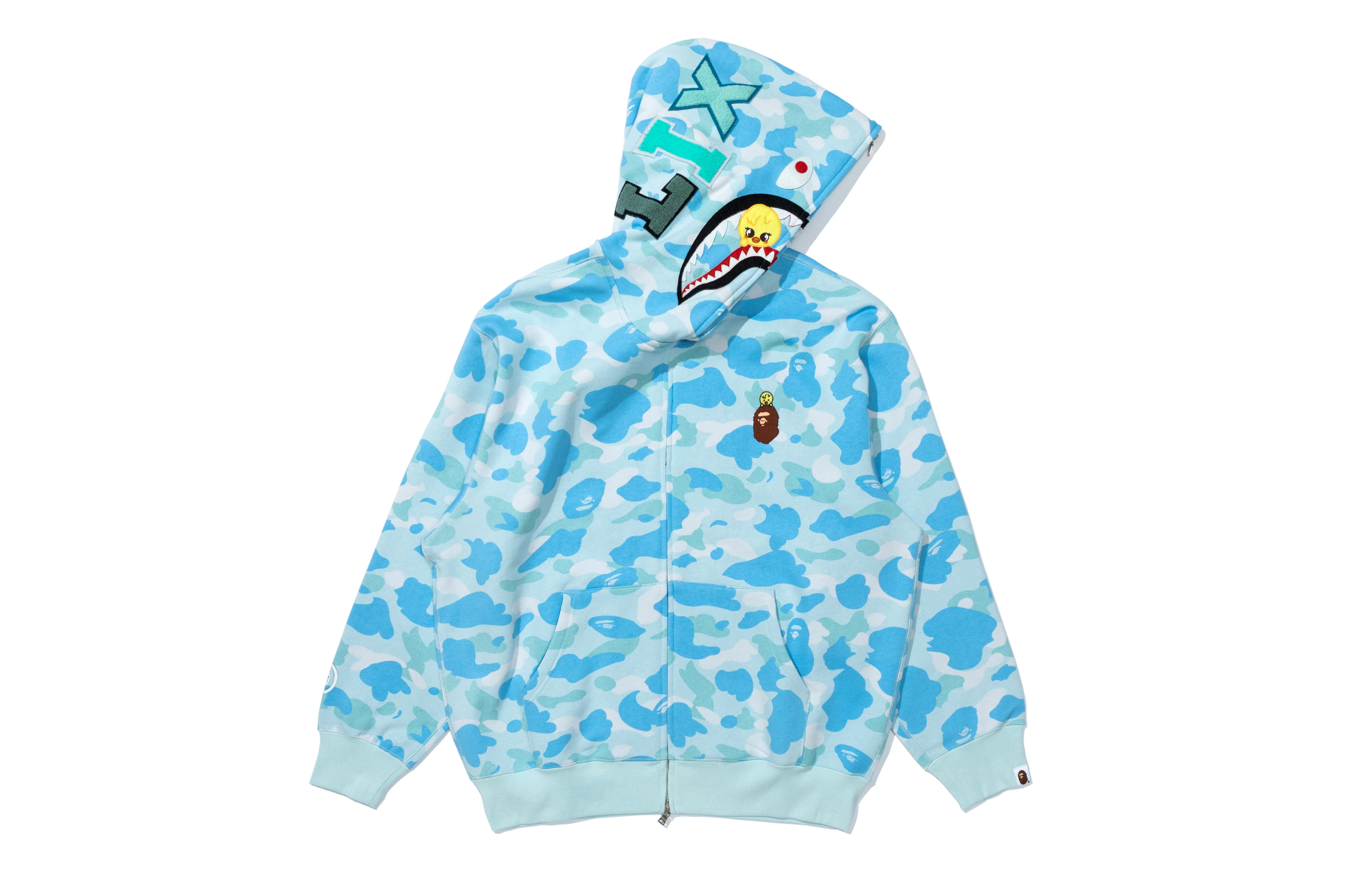 BAPE X STRAY KIDS BBOKARI SHARK FULL ZIP HOODIE - Image 2