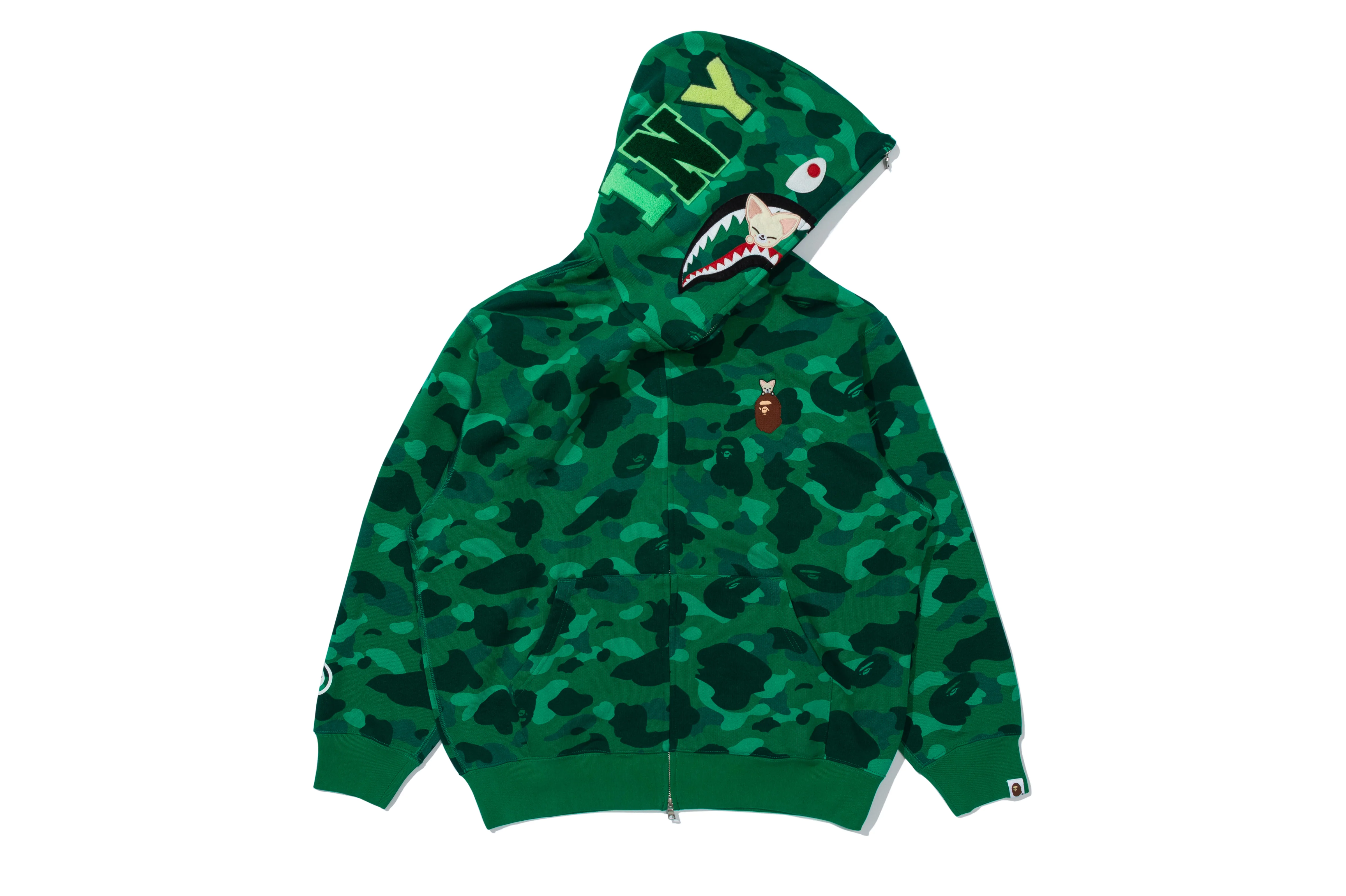BAPE X STRAY KIDS FOXI.NY SHARK FULL ZIP HOODIE - Image 2