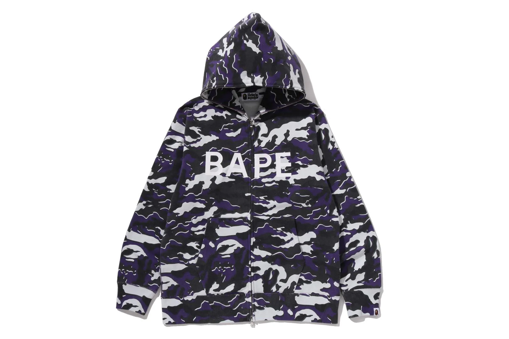 GLITCH WOODLAND CAMO FULL ZIP HOODIE - Image 4