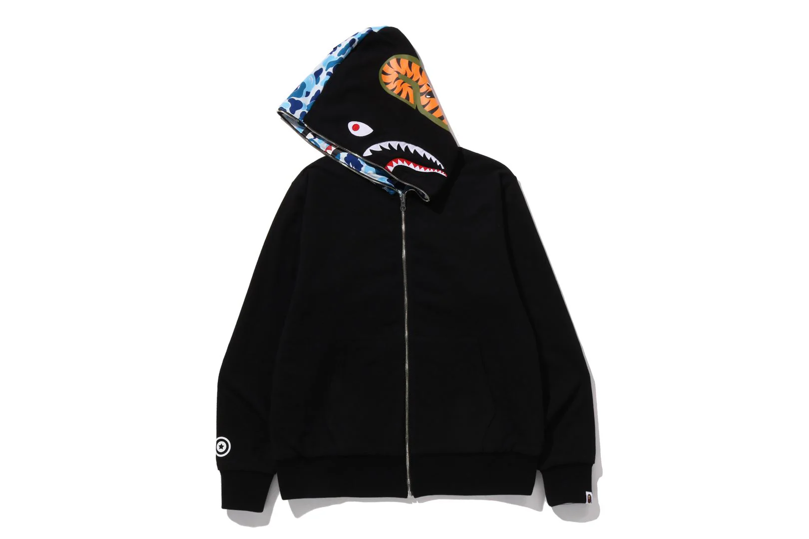 ABC CAMO REVERSIBLE SHARK FULL ZIP HOODIE - Image 2
