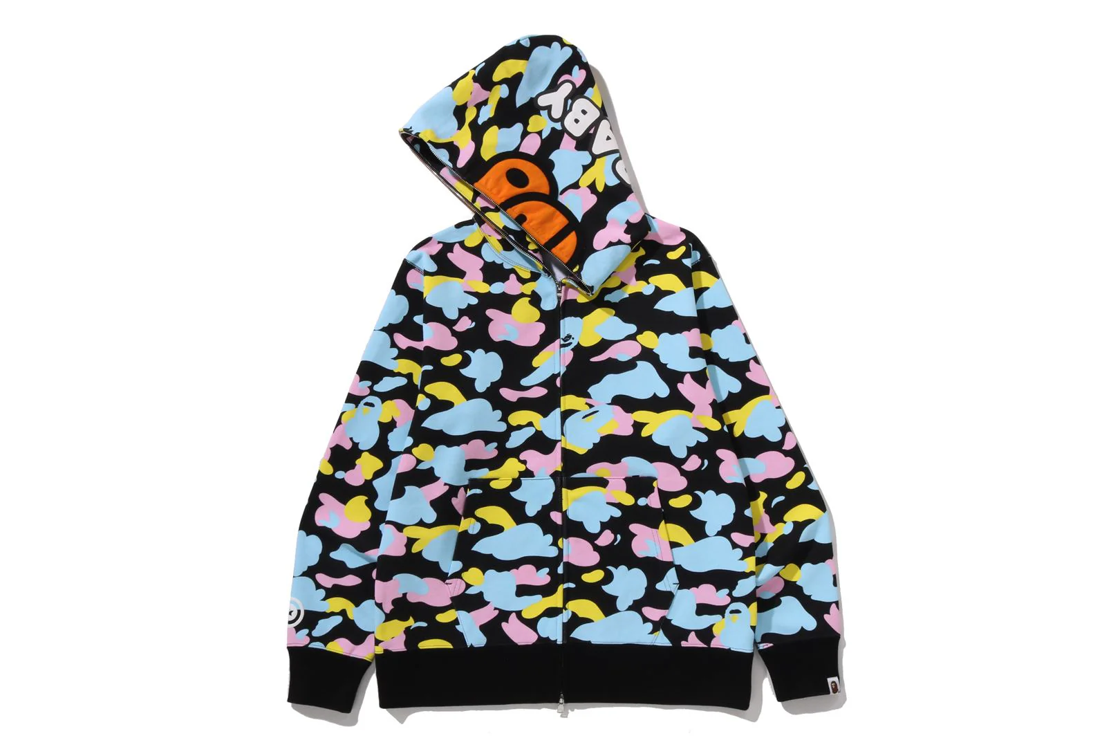 NEW MULTI CAMO BABY MILO REGULAR FIT FULL ZIP HOODIE - Image 3