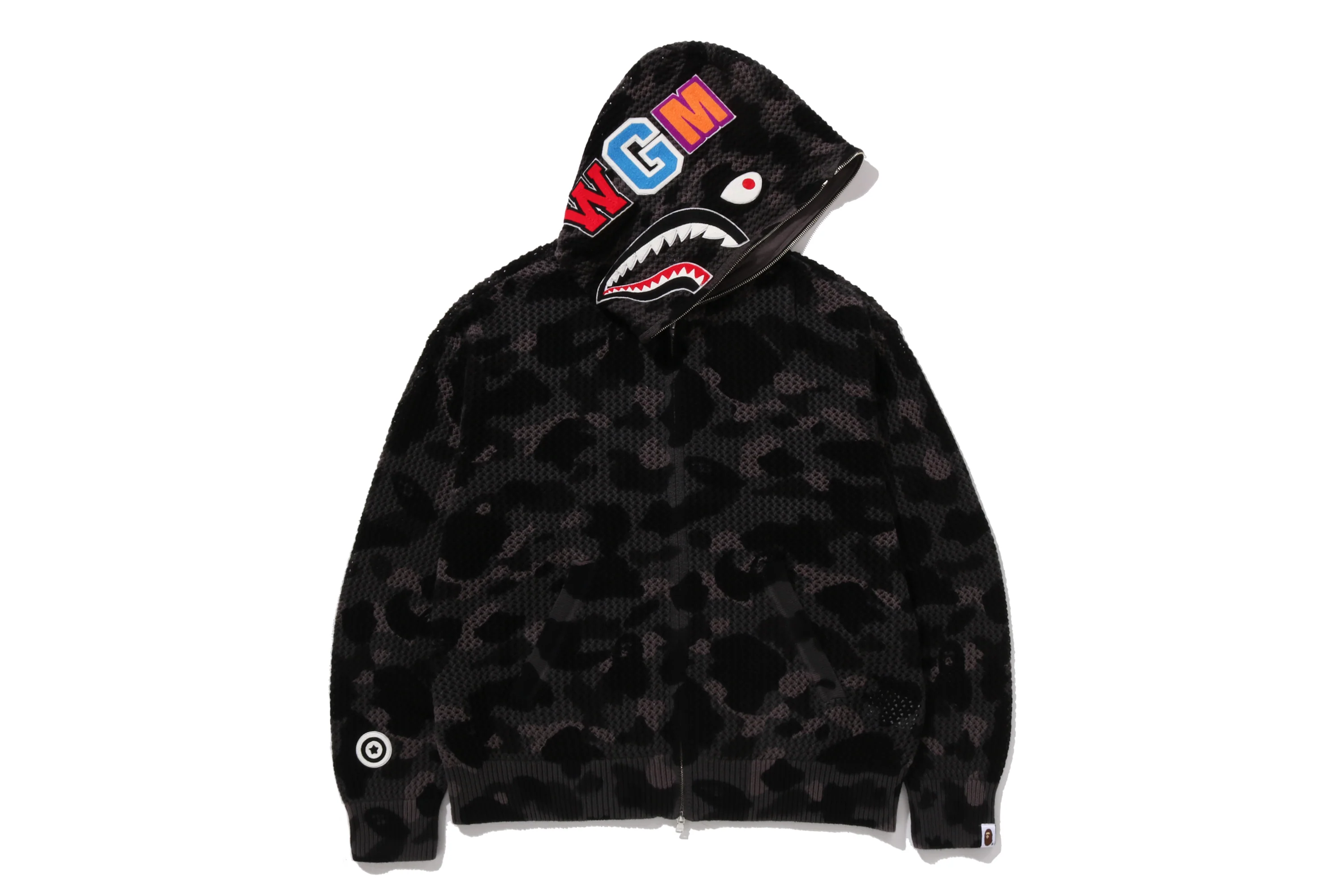 COLOR CAMO CROCHET  RELAXED FULL ZIP HOODIE - Image 13