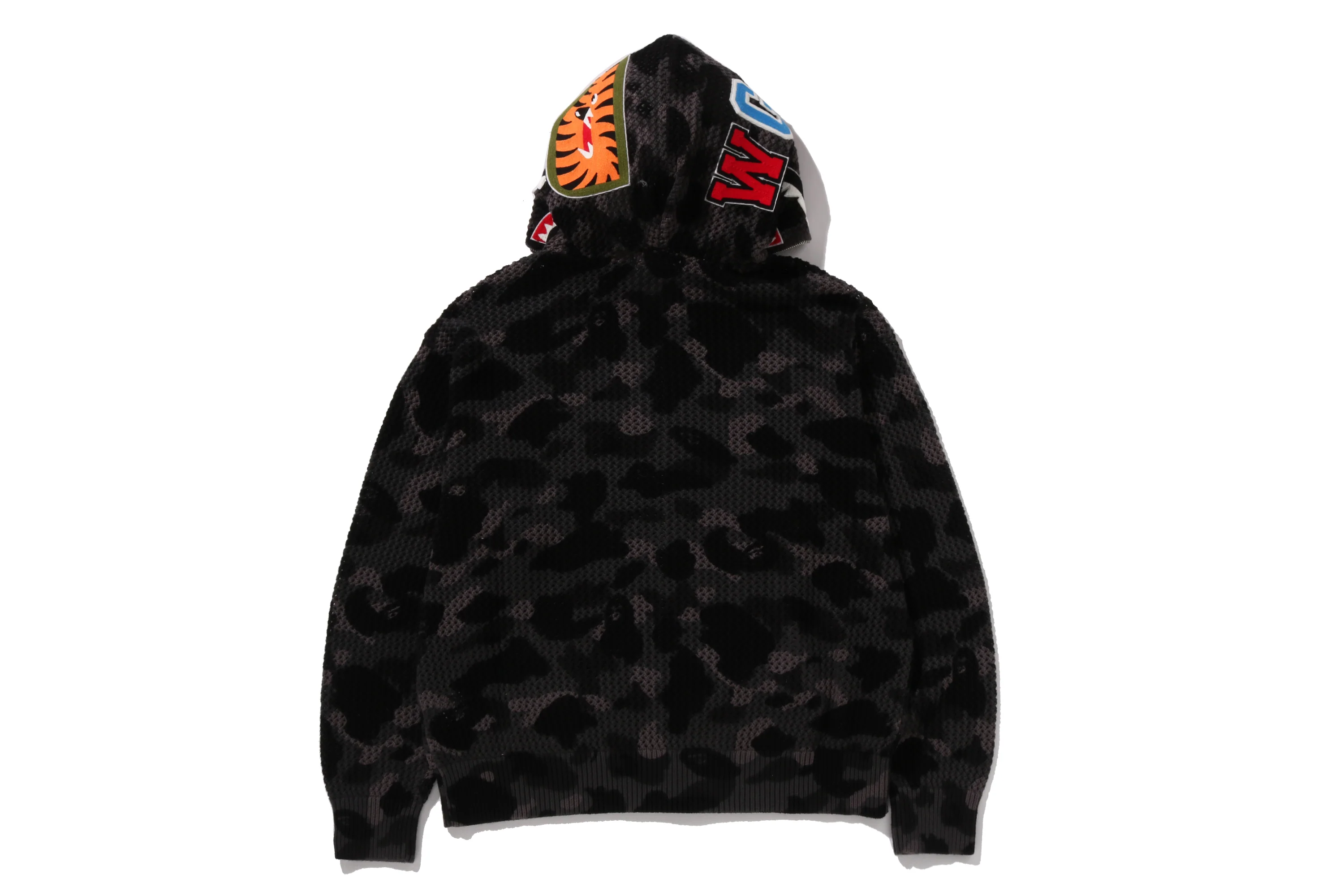 COLOR CAMO CROCHET  RELAXED FULL ZIP HOODIE - Image 15