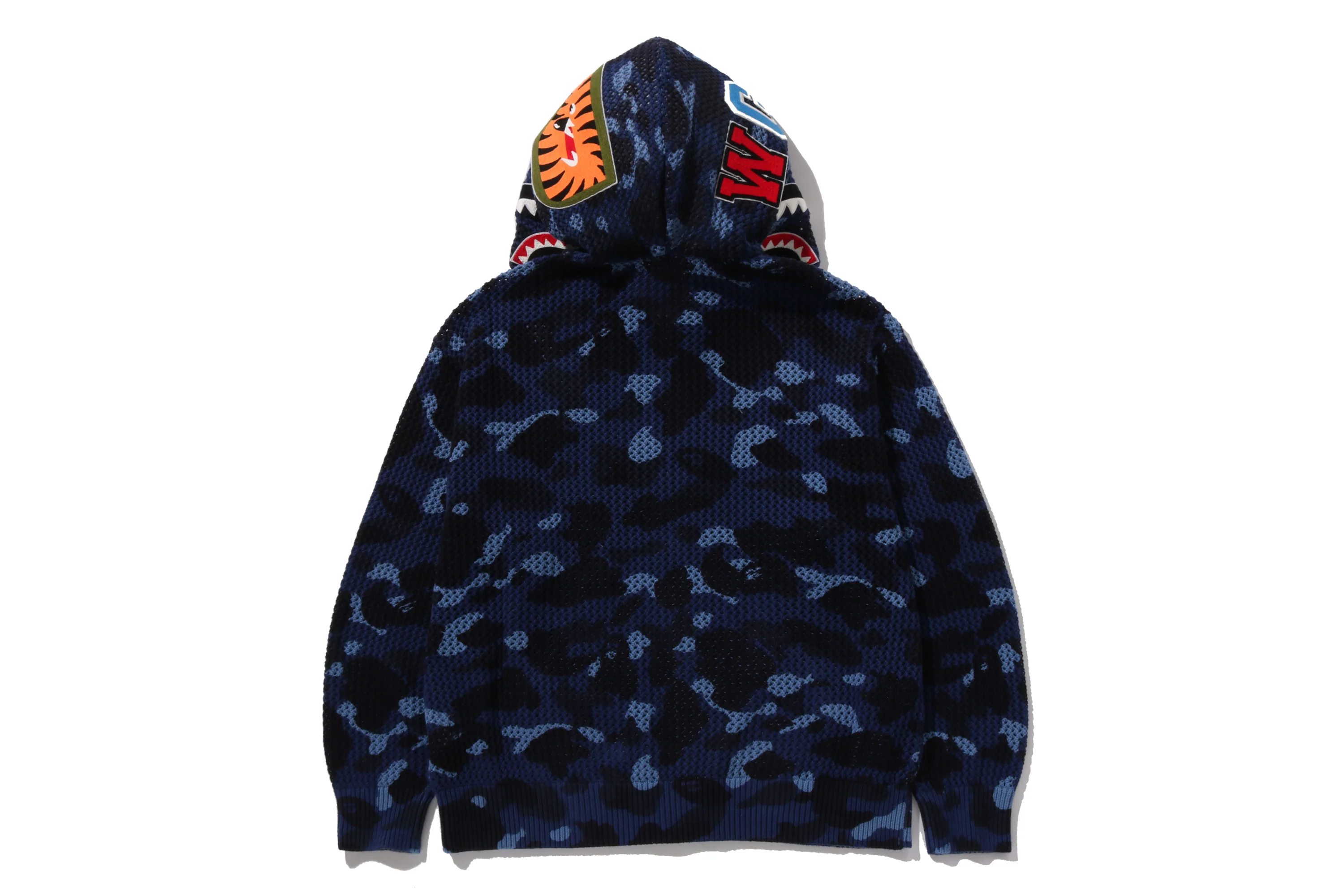COLOR CAMO CROCHET  RELAXED FULL ZIP HOODIE - Image 3