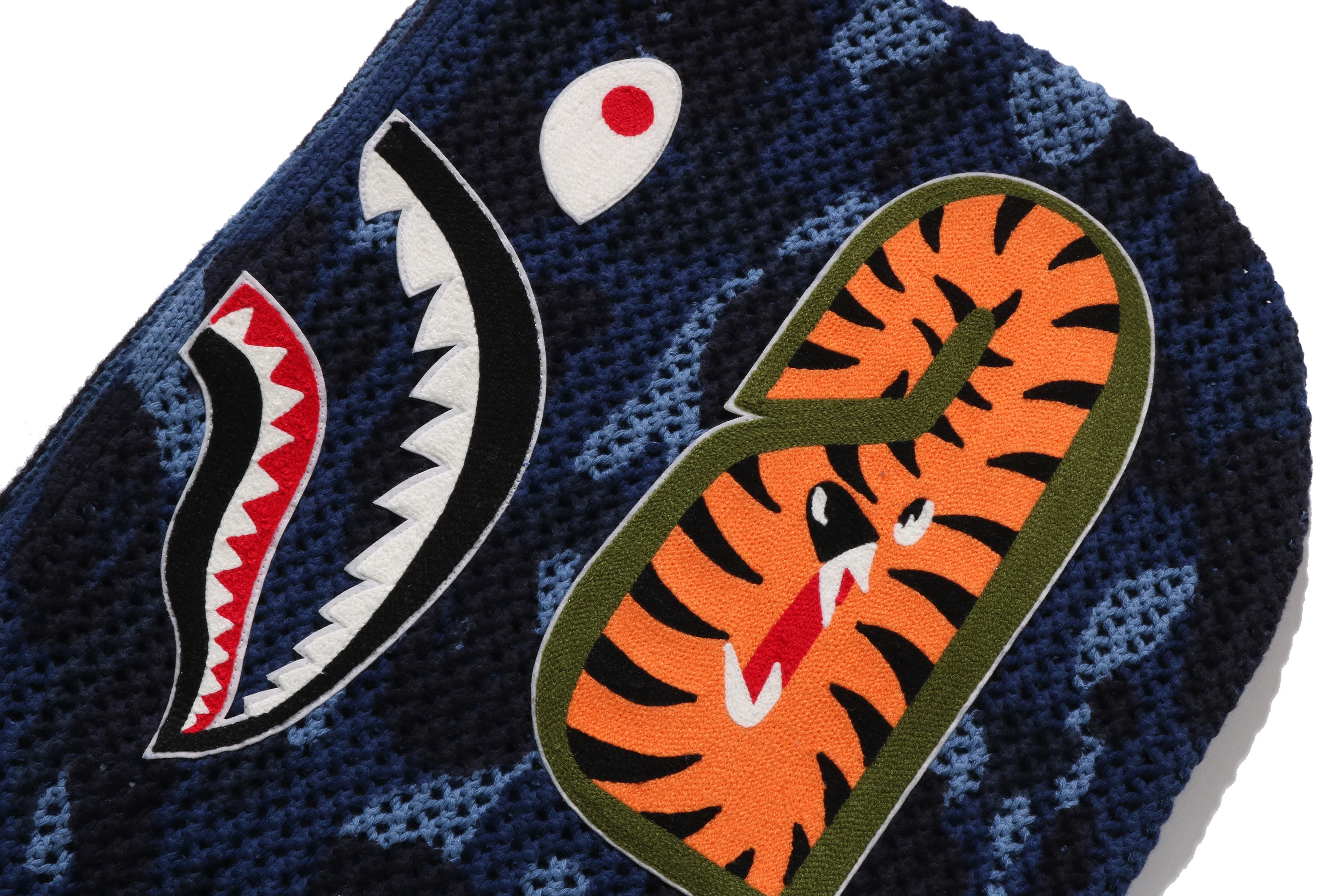 COLOR CAMO CROCHET  RELAXED FULL ZIP HOODIE - Image 5