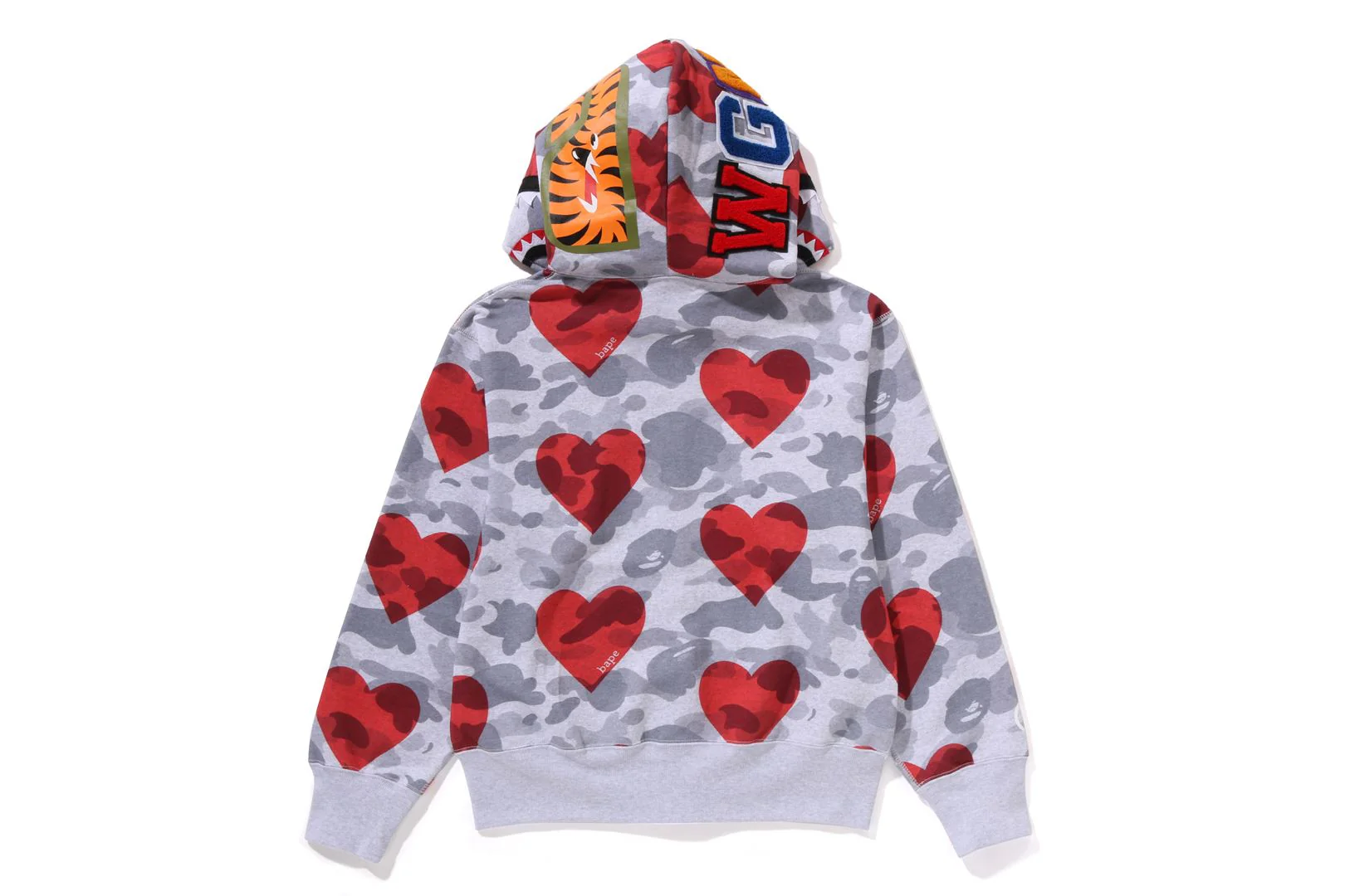 I LOVE BAPE SHARK FULL ZIP HOODIE LADIES - Image 3