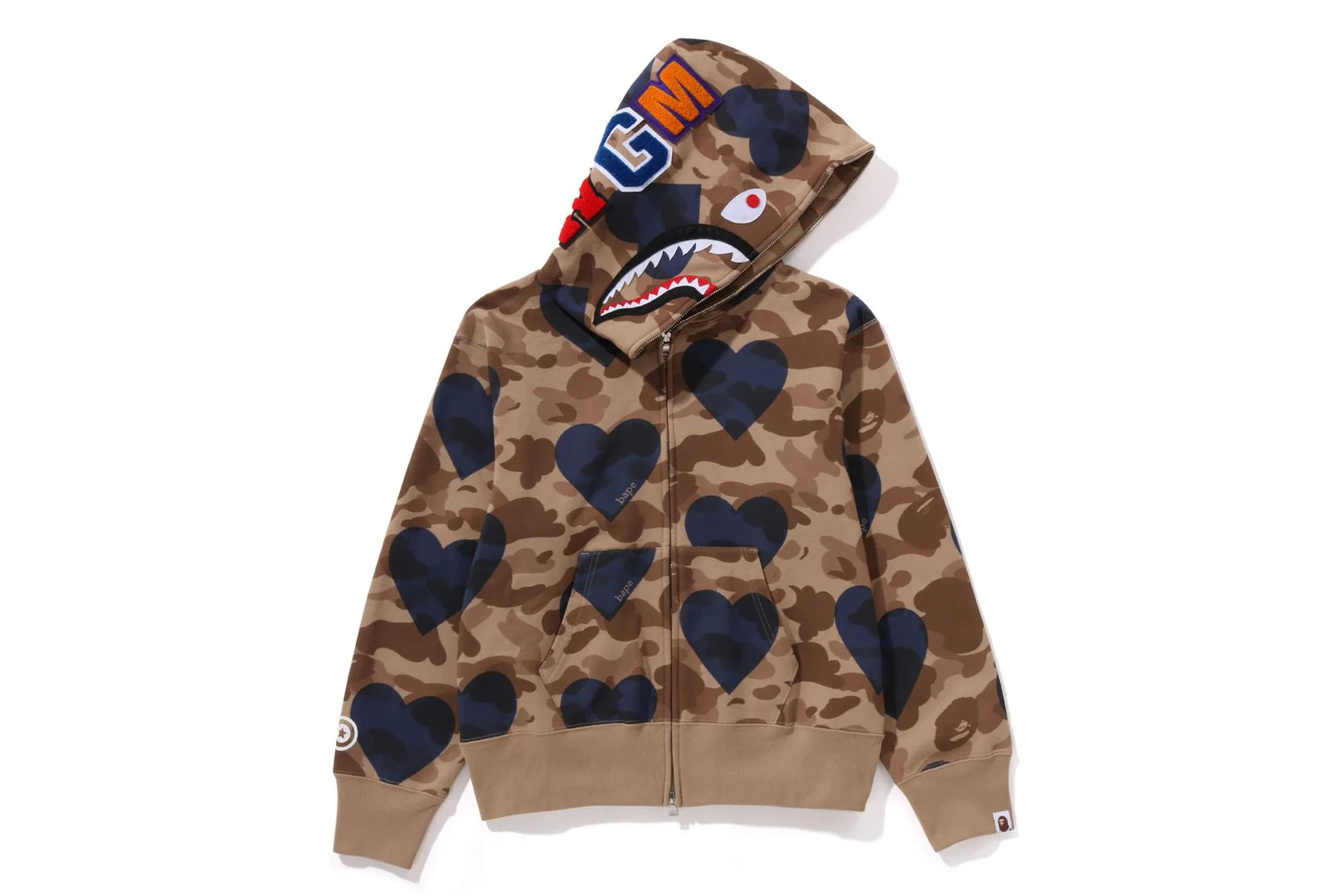 I LOVE BAPE SHARK FULL ZIP HOODIE LADIES - Image 5