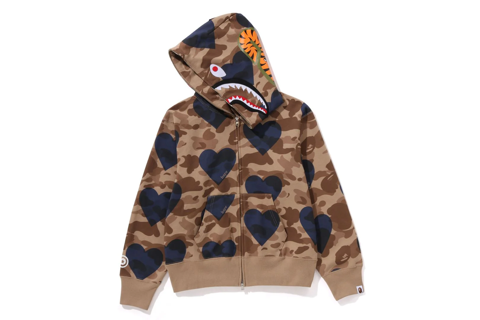 I LOVE BAPE SHARK FULL ZIP HOODIE LADIES - Image 6