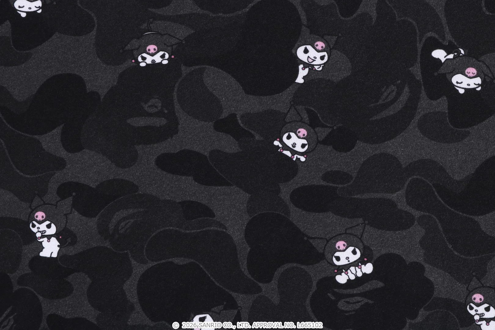BAPE X KUROMI CAMO FULL ZIP HOODIE  LADIES - Image 5