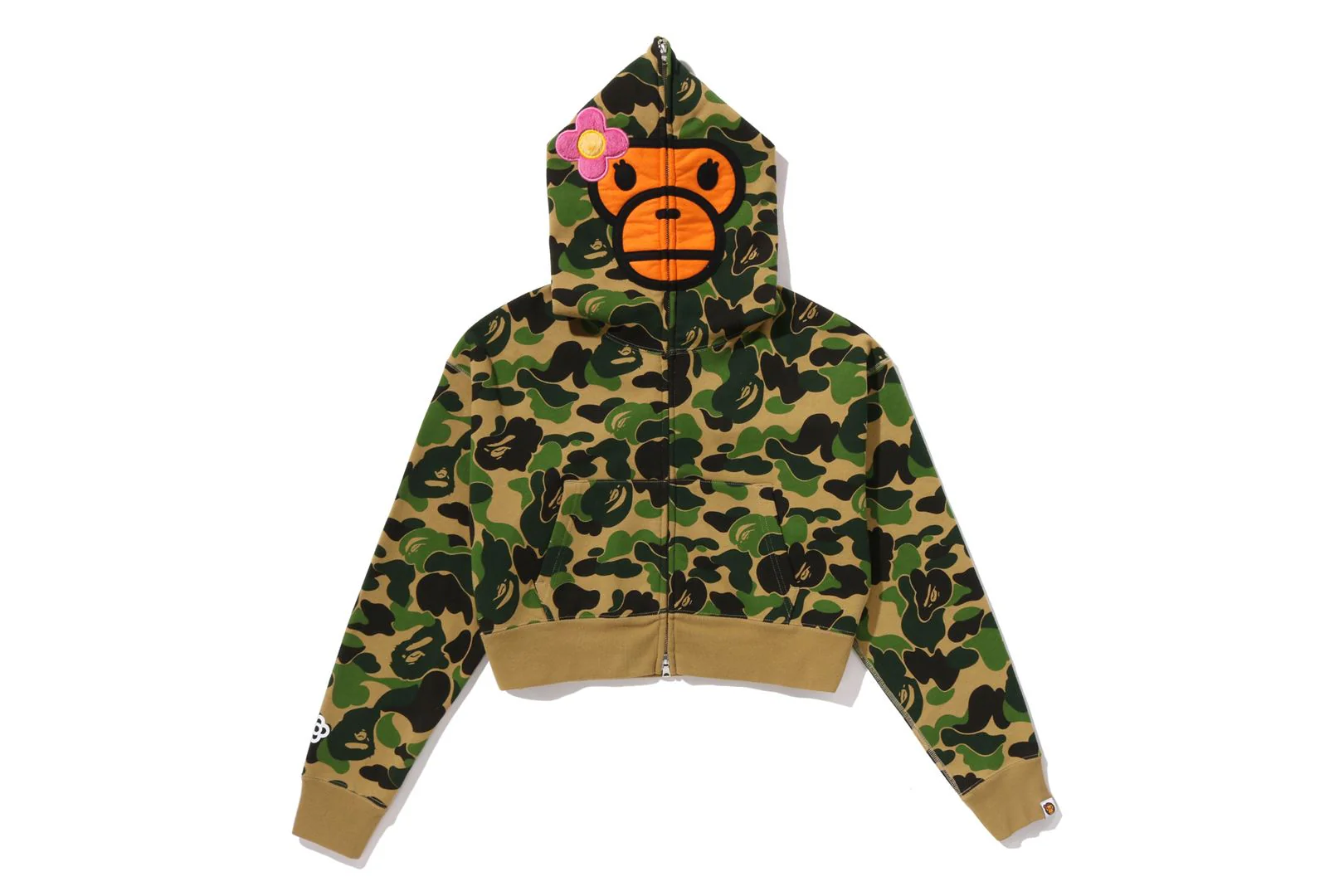 ABC CAMO BABY LISA CROPPED FULL ZIP HOODIE LADIES - Image 17
