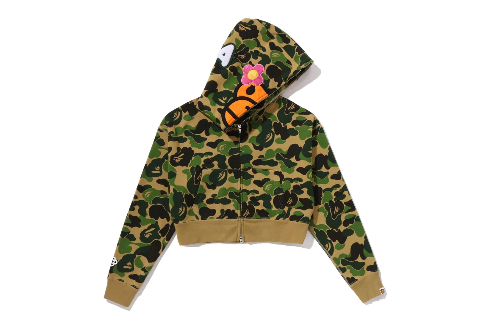 ABC CAMO BABY LISA CROPPED FULL ZIP HOODIE LADIES - Image 18