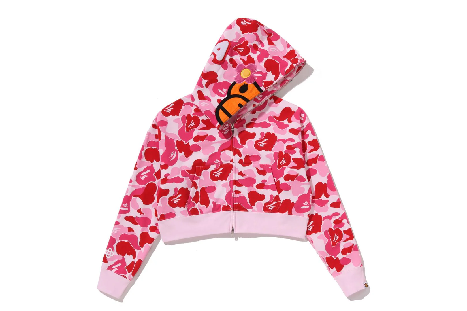 ABC CAMO BABY LISA CROPPED FULL ZIP HOODIE LADIES - Image 2