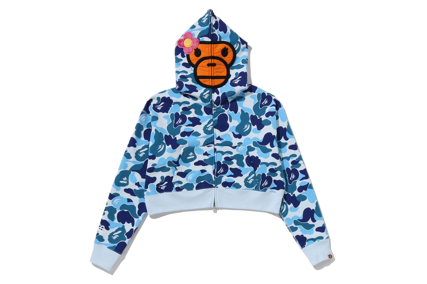 ABC CAMO BABY LISA CROPPED FULL ZIP HOODIE LADIES - Image 9