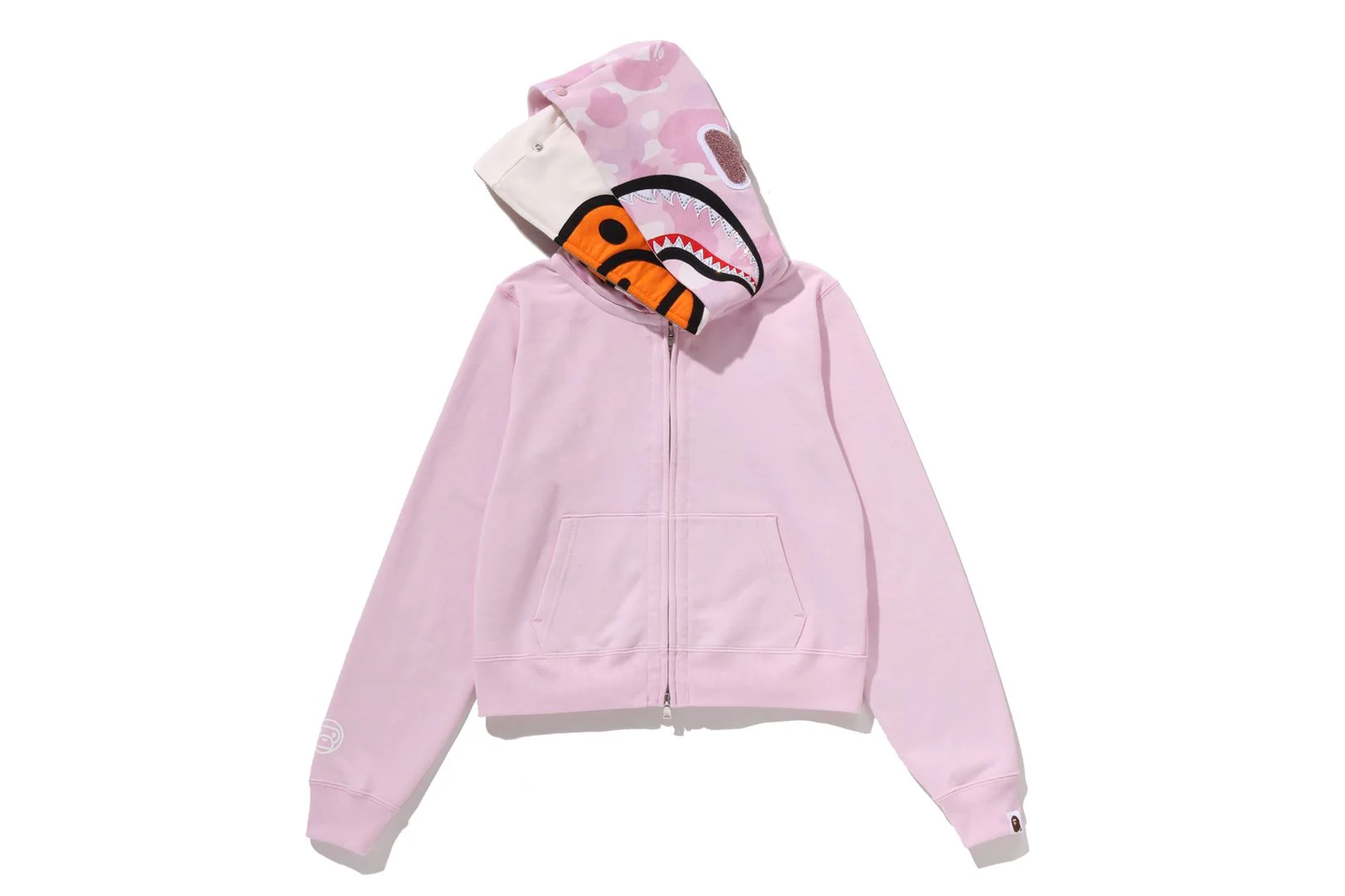MILO SHARK CROPPED FULL ZIP DOUBLE HOODIE LADIES - Image 3