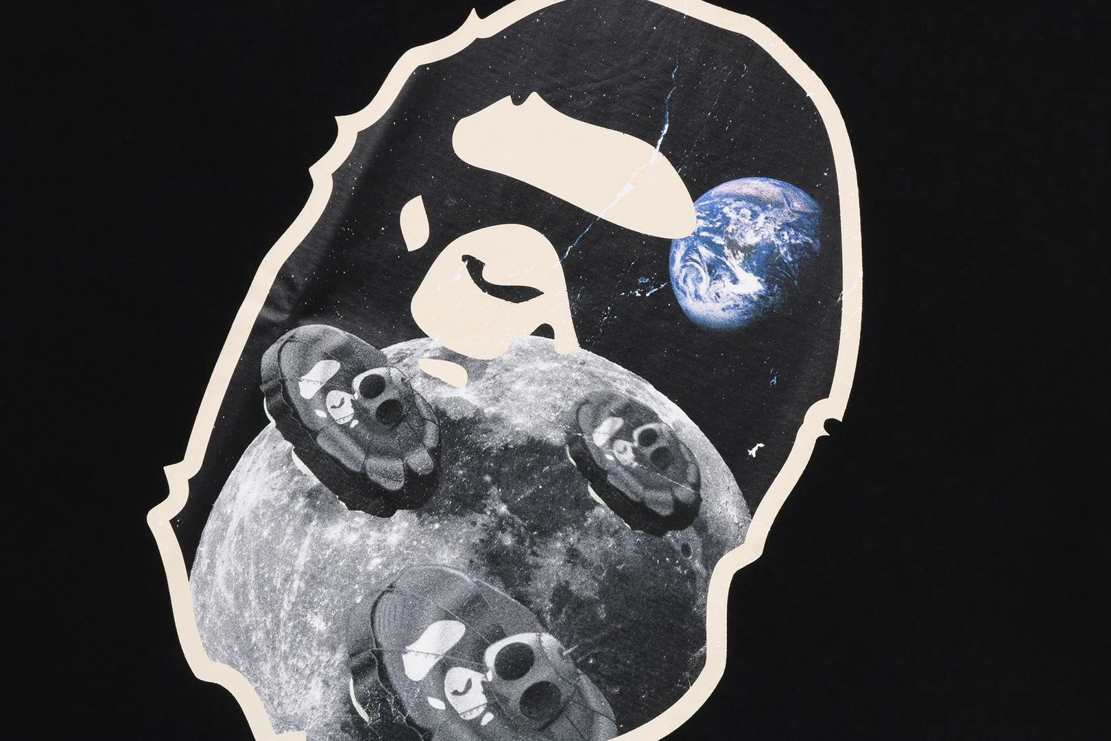 MOON APE HEAD OLD PHOTO TEE - Image 2