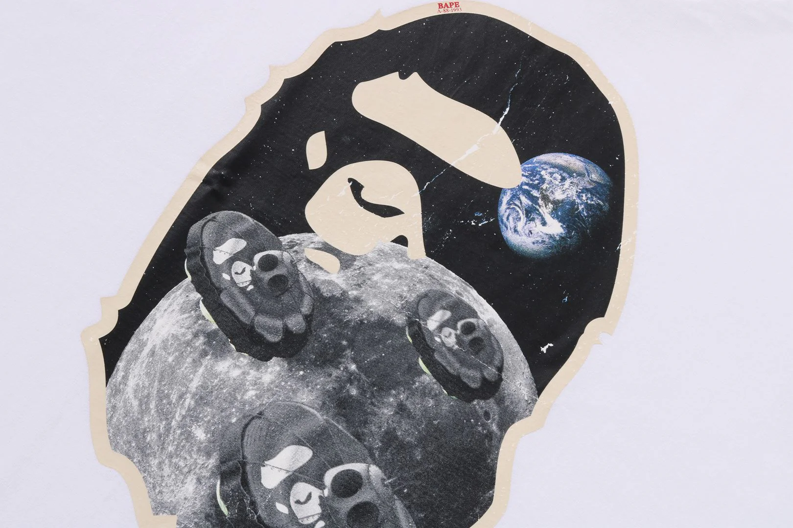 MOON APE HEAD OLD PHOTO TEE - Image 4