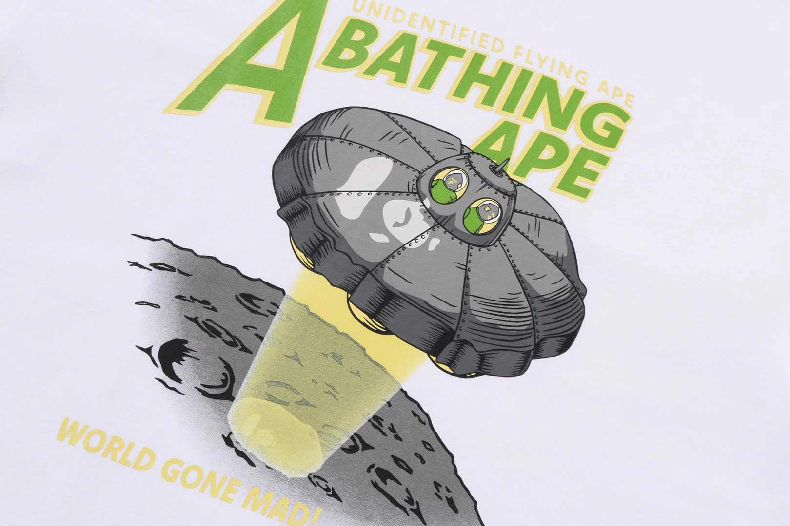 APE HEAD UFO ON MOON TEE - Image 11