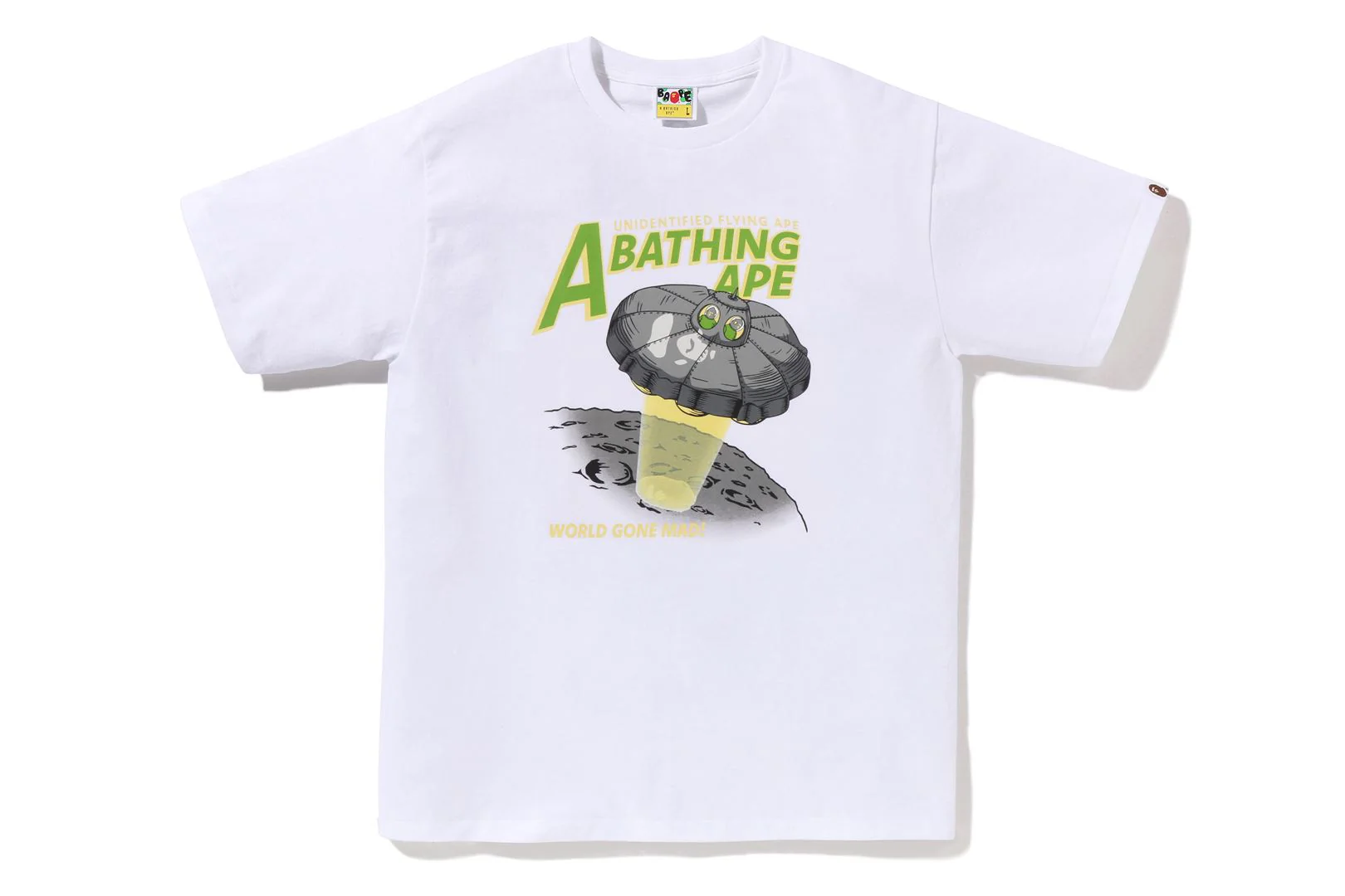APE HEAD UFO ON MOON TEE - Image 9