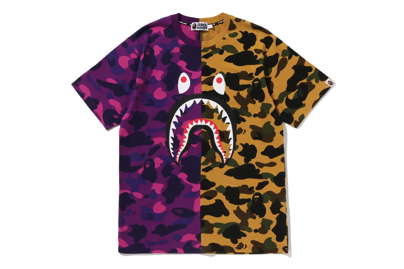 SPLIT CAMO SHARK TEE - Image 5