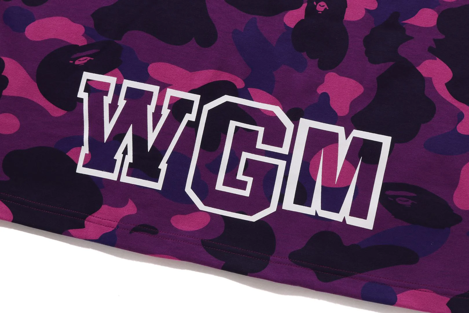 BAPE MENS COTTON COLOR CAMO SHARK T-SHIRT - Image 4