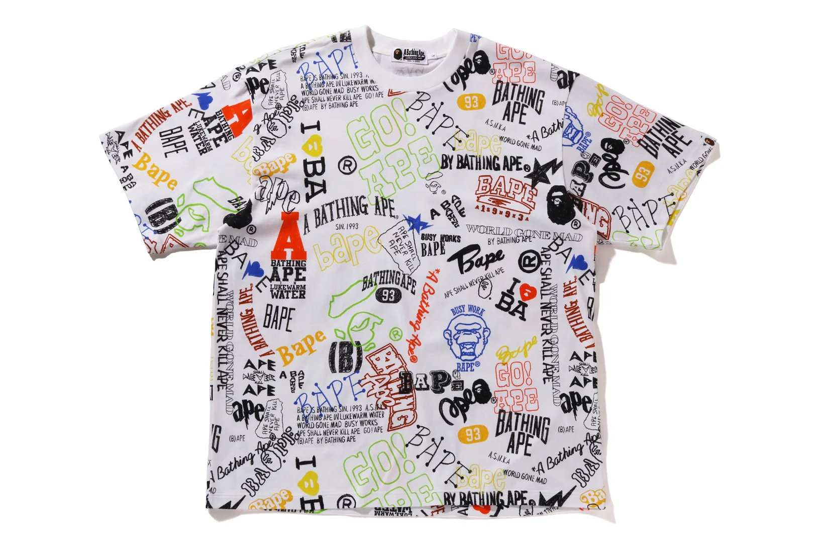 HAND DRAW PATTERN RELAXED FIT TEE - Image 3