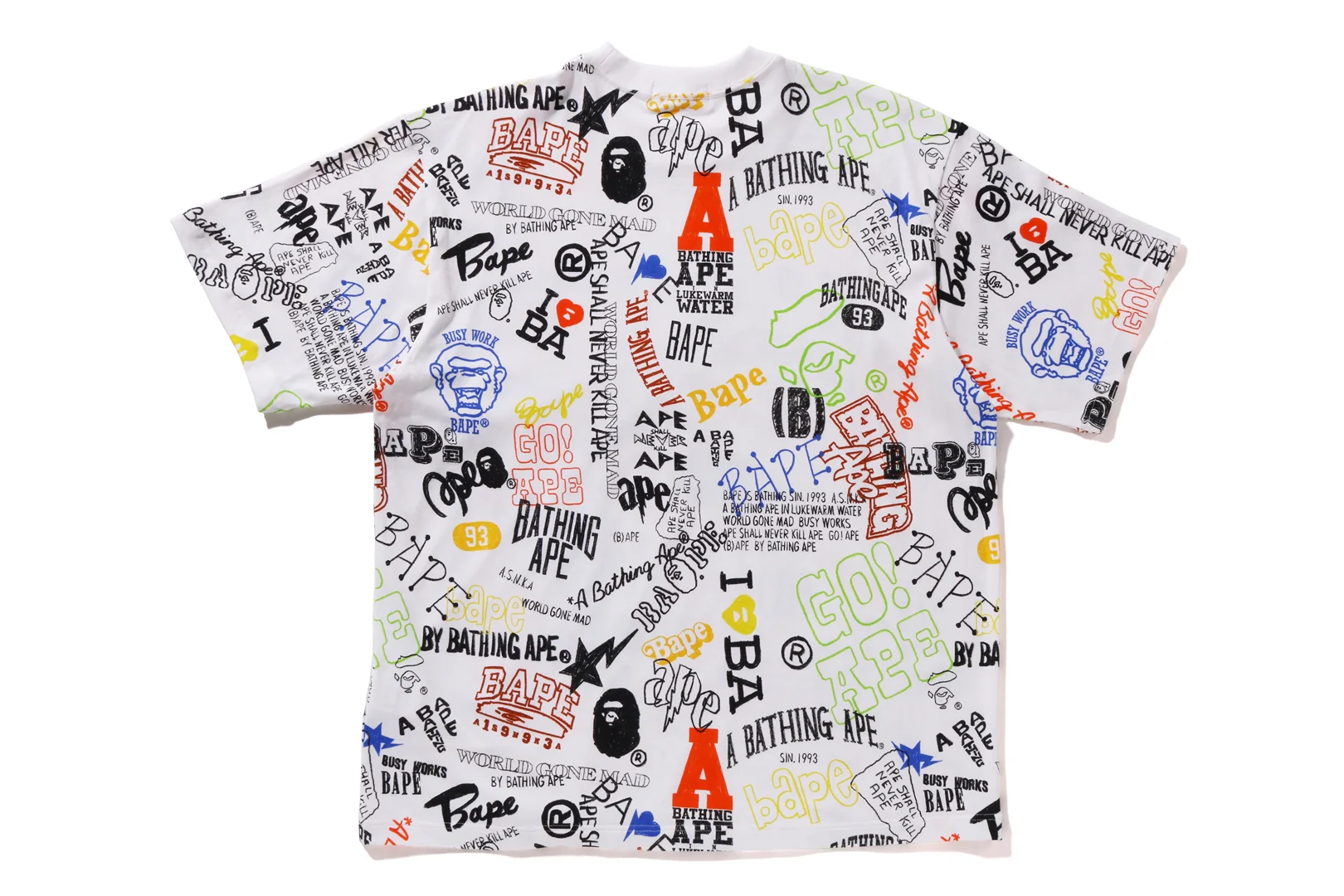 HAND DRAW PATTERN RELAXED FIT TEE - Image 4