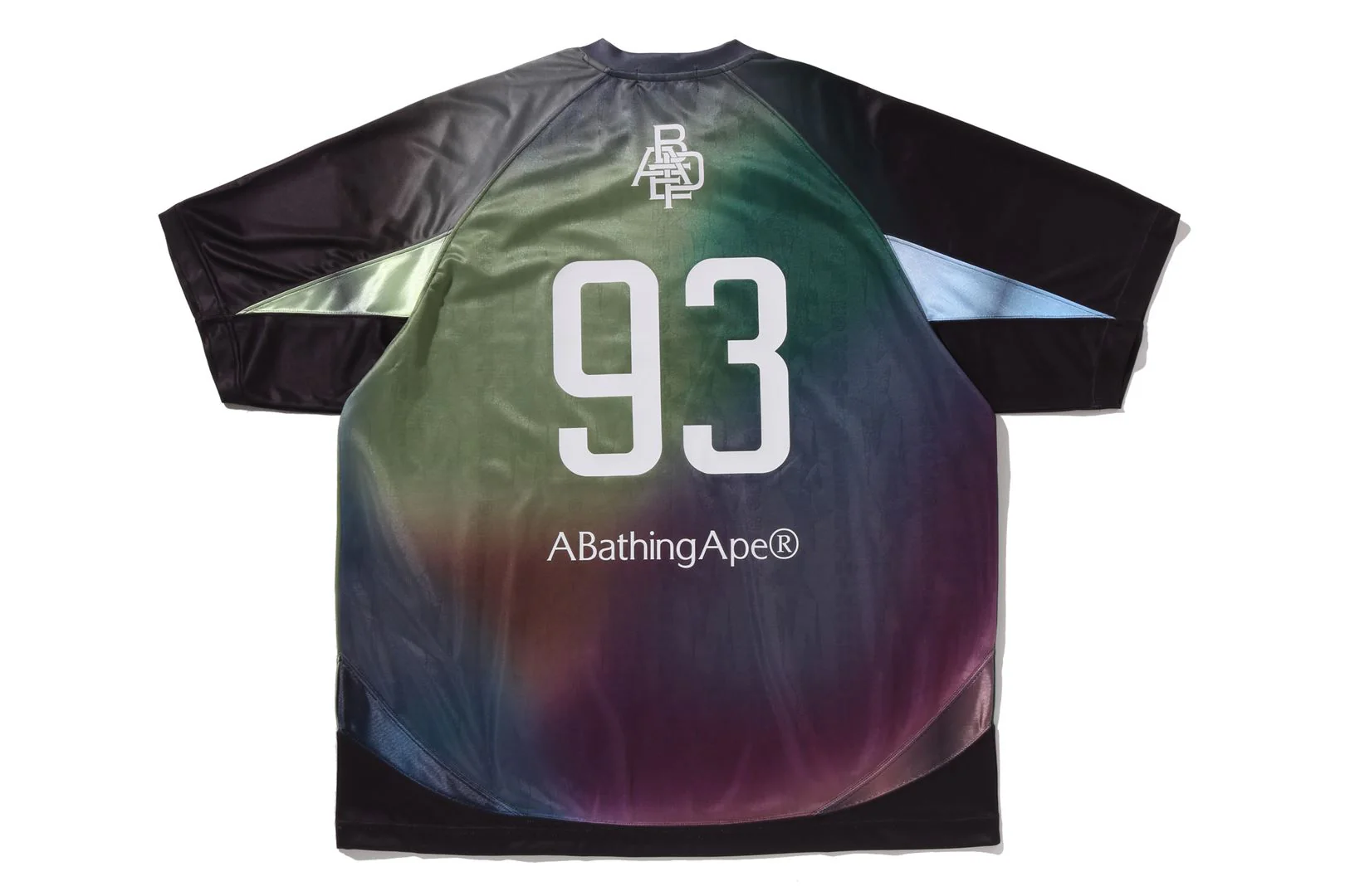 TIE DYE STA STRIPE PATTERN RELAXED FIT FOOTBALL JERSEY TEE - Image 2