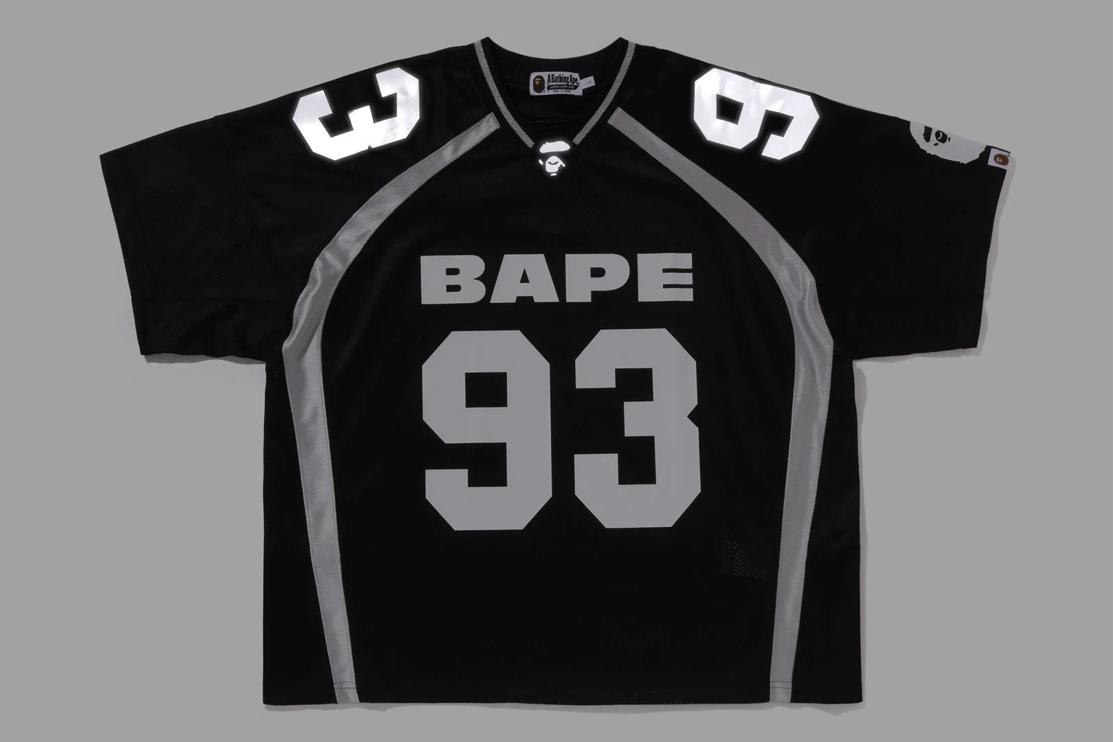 LINE CAMO JACQUARD RELAXED FIT FOOTBALL JERSEY - Image 3