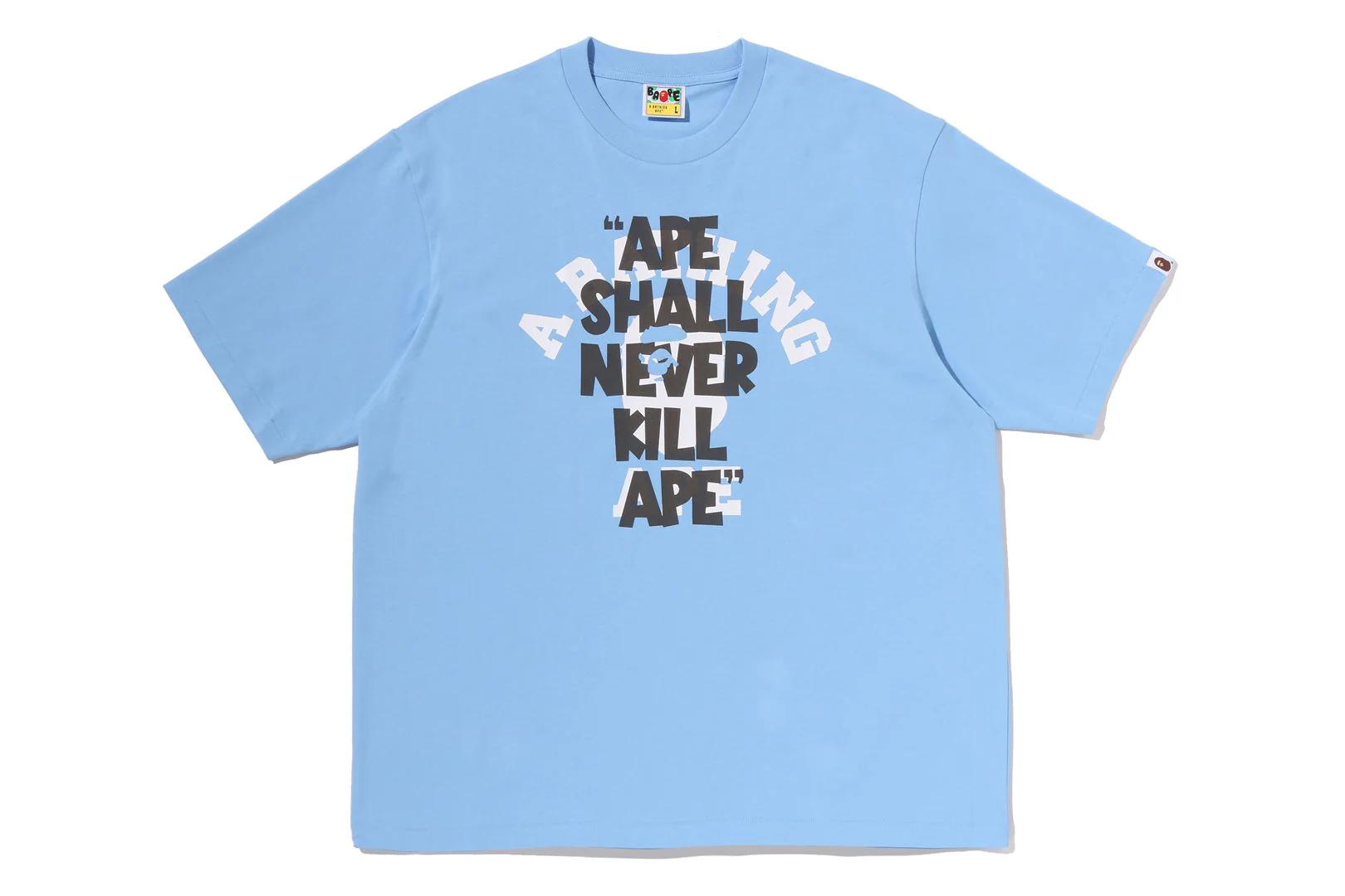 APE SHALL NEVER KILL APE COLLEGE  RELAXED FIT TEE - Image 3