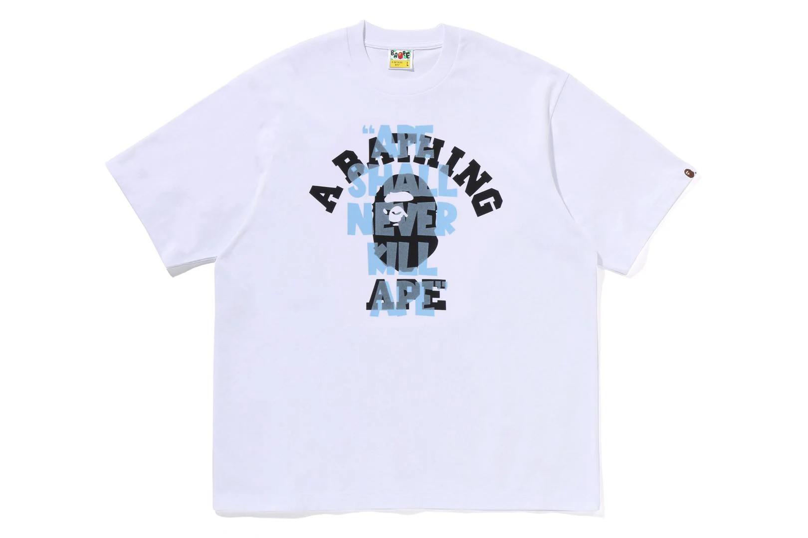 APE SHALL NEVER KILL APE COLLEGE  RELAXED FIT TEE - Image 5