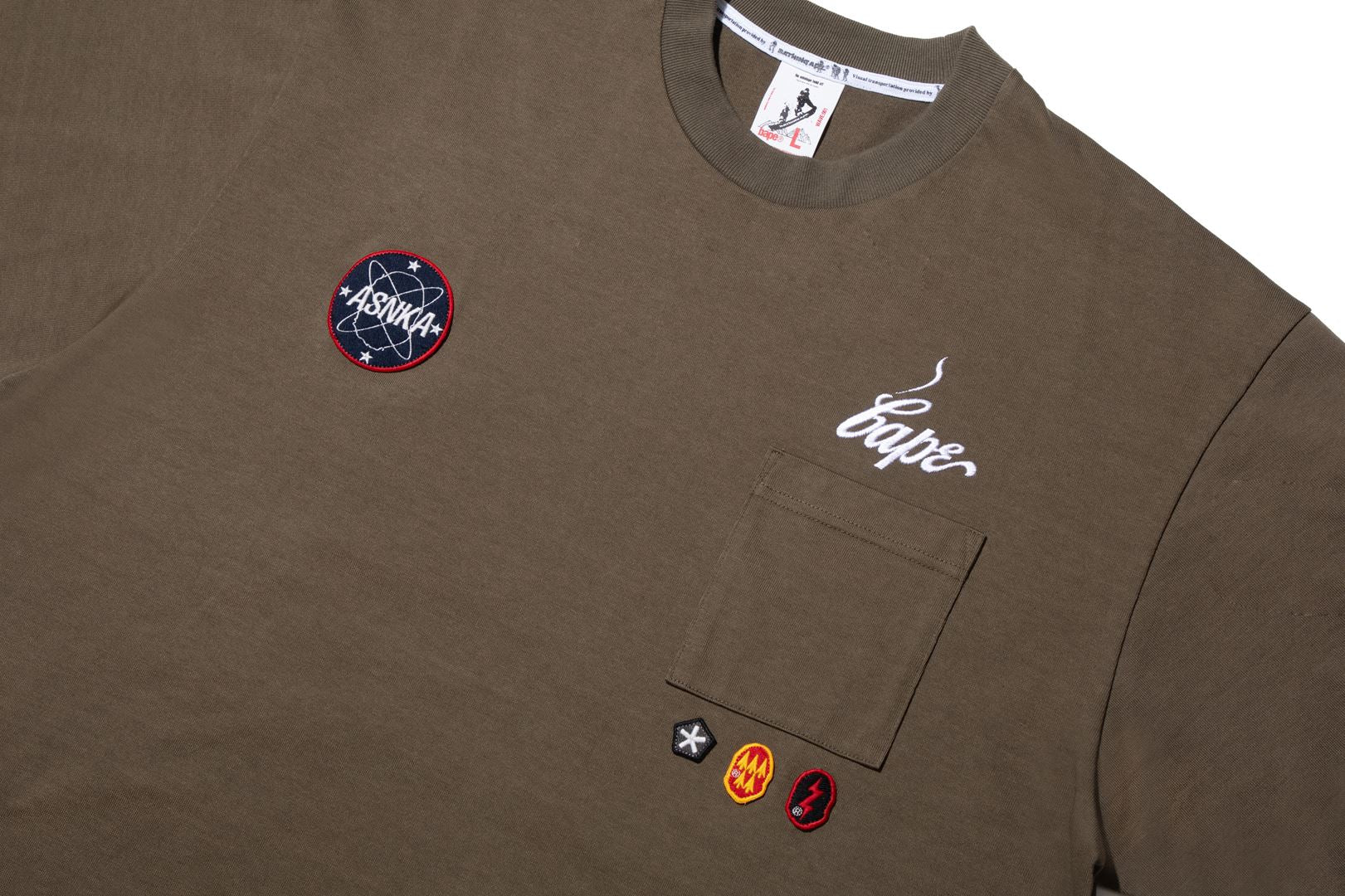 BAPE X KAZUKI KURAISHI MUTI PATCH MILITARY TEE - Image 10