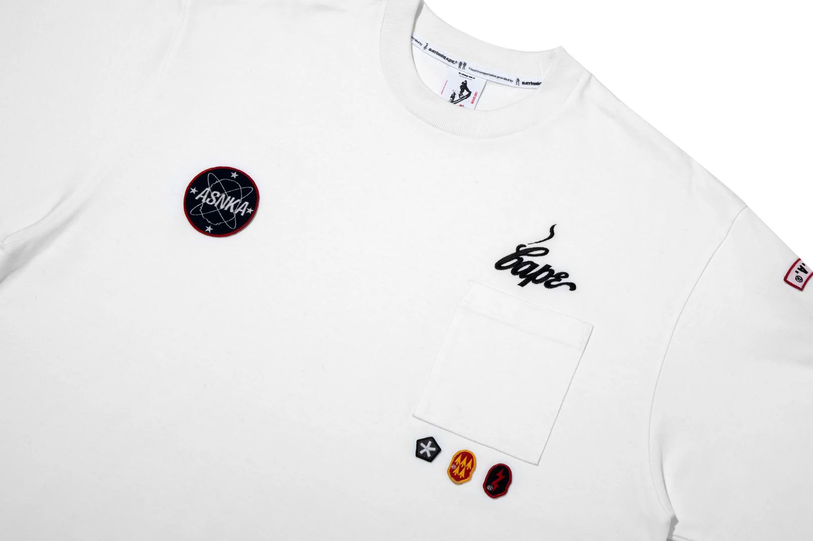 BAPE X KAZUKI KURAISHI MUTI PATCH MILITARY TEE - Image 6