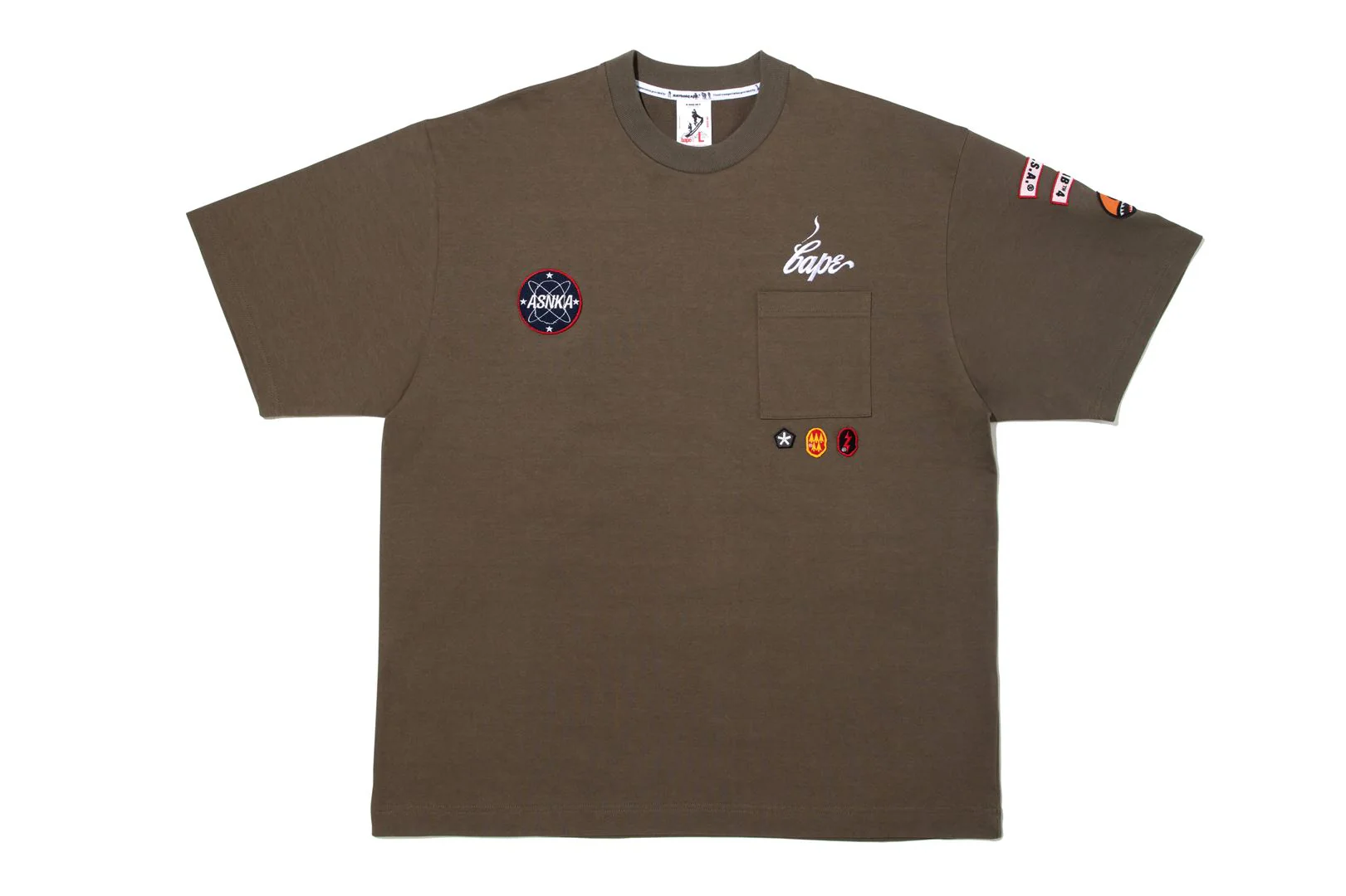 BAPE X KAZUKI KURAISHI MUTI PATCH MILITARY TEE - Image 9