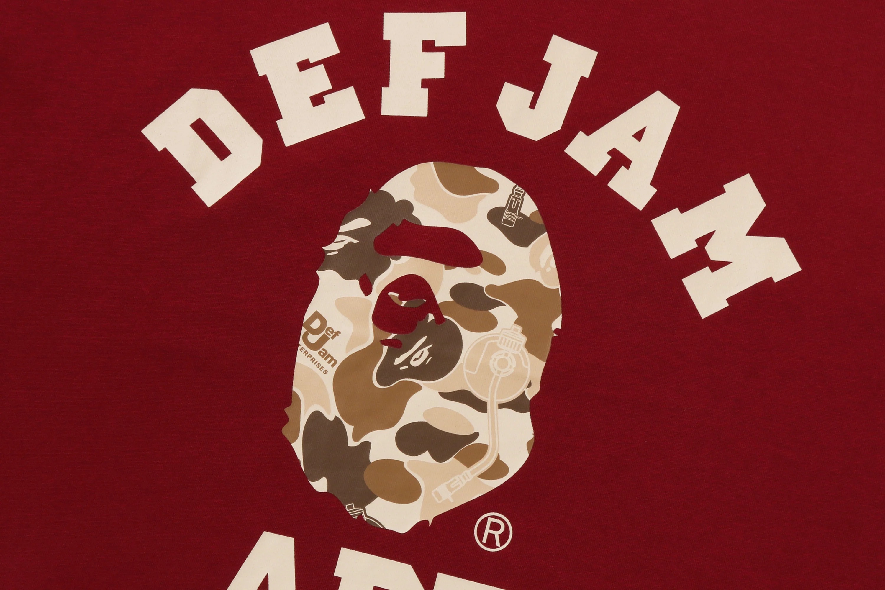 BAPE X DEF JAM CAMO COLLEGE RELAXED FIT TEE - Image 11