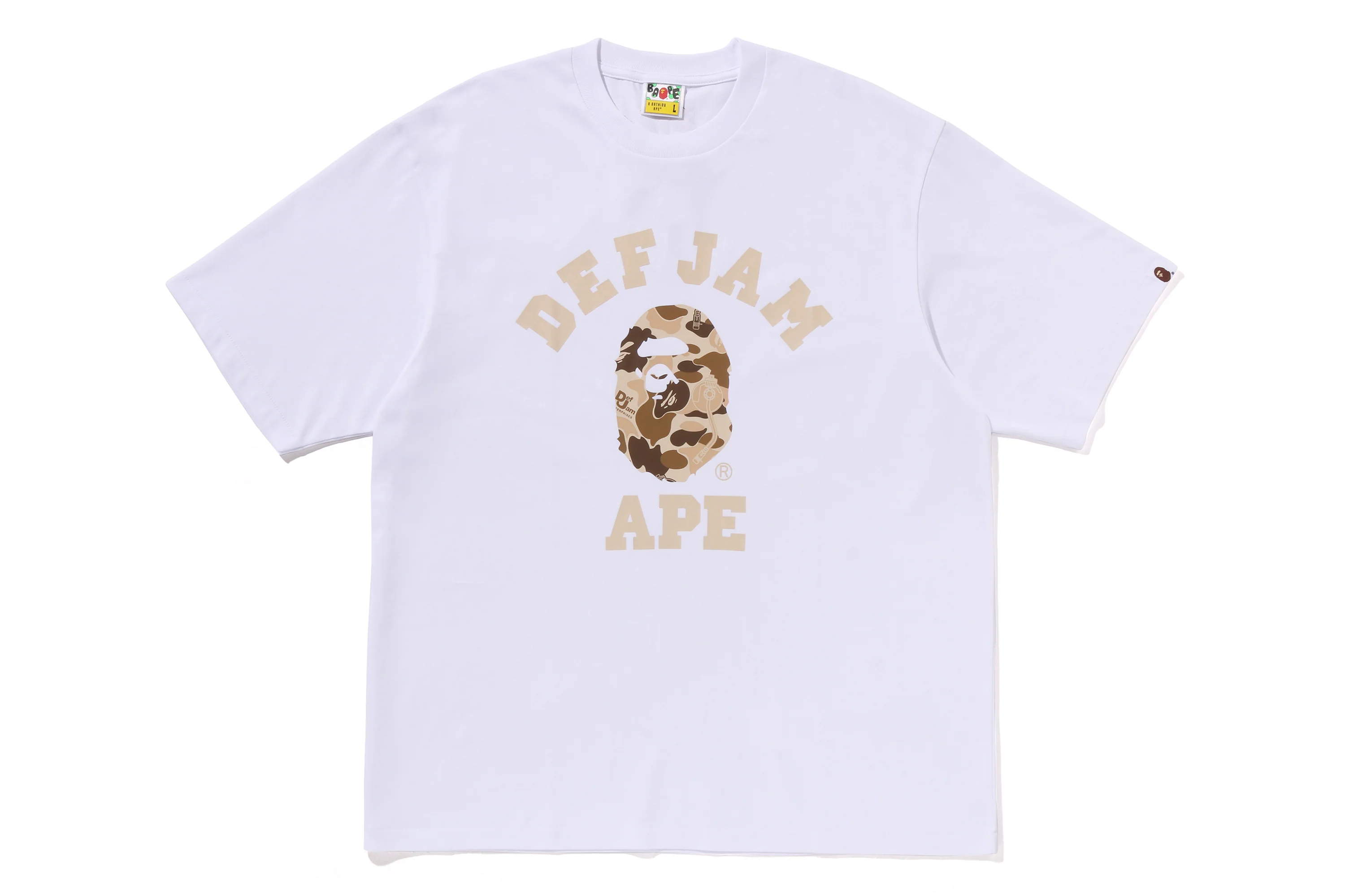 BAPE X DEF JAM CAMO COLLEGE RELAXED FIT TEE - Image 5