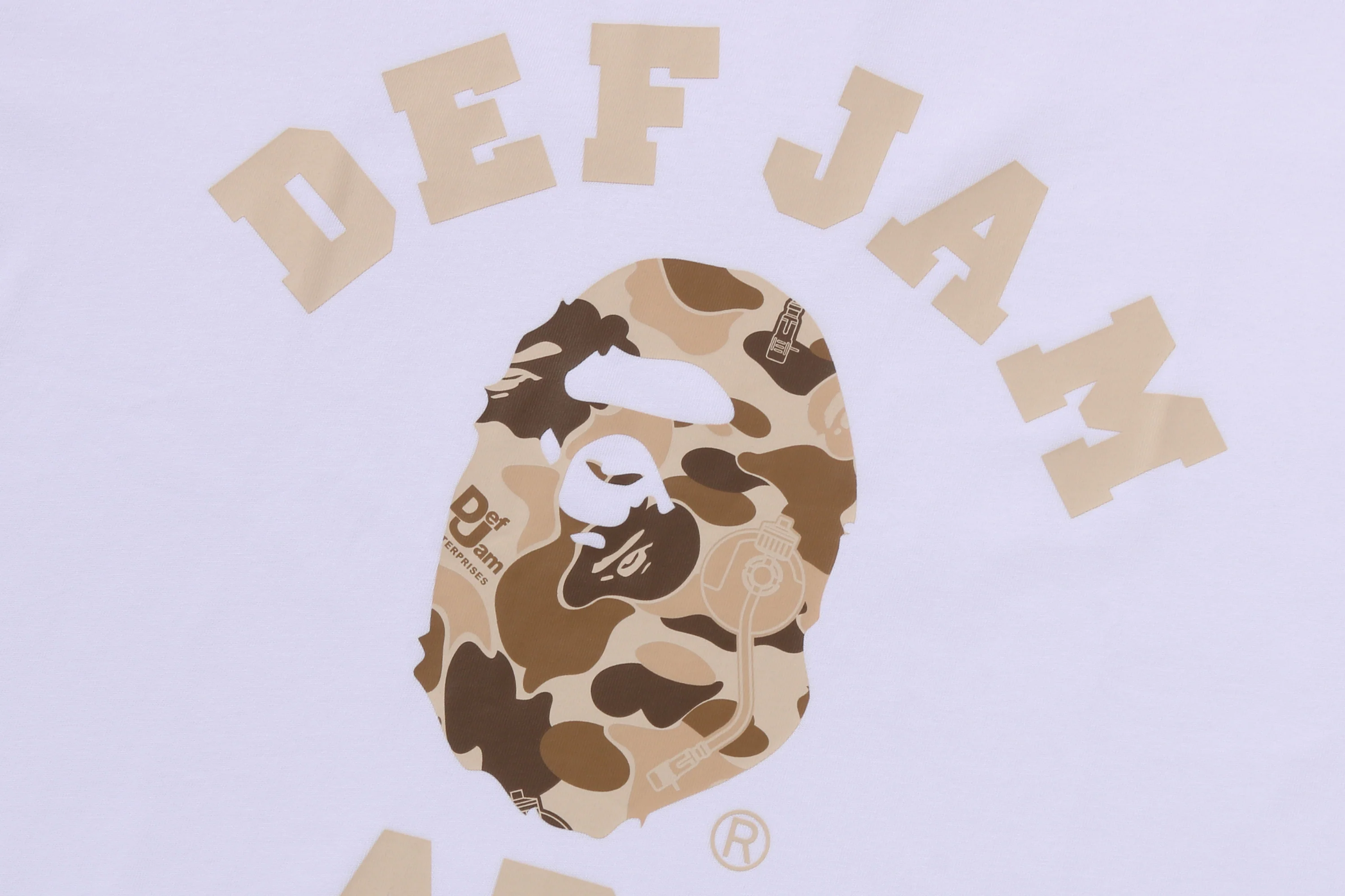 BAPE X DEF JAM CAMO COLLEGE RELAXED FIT TEE - Image 7